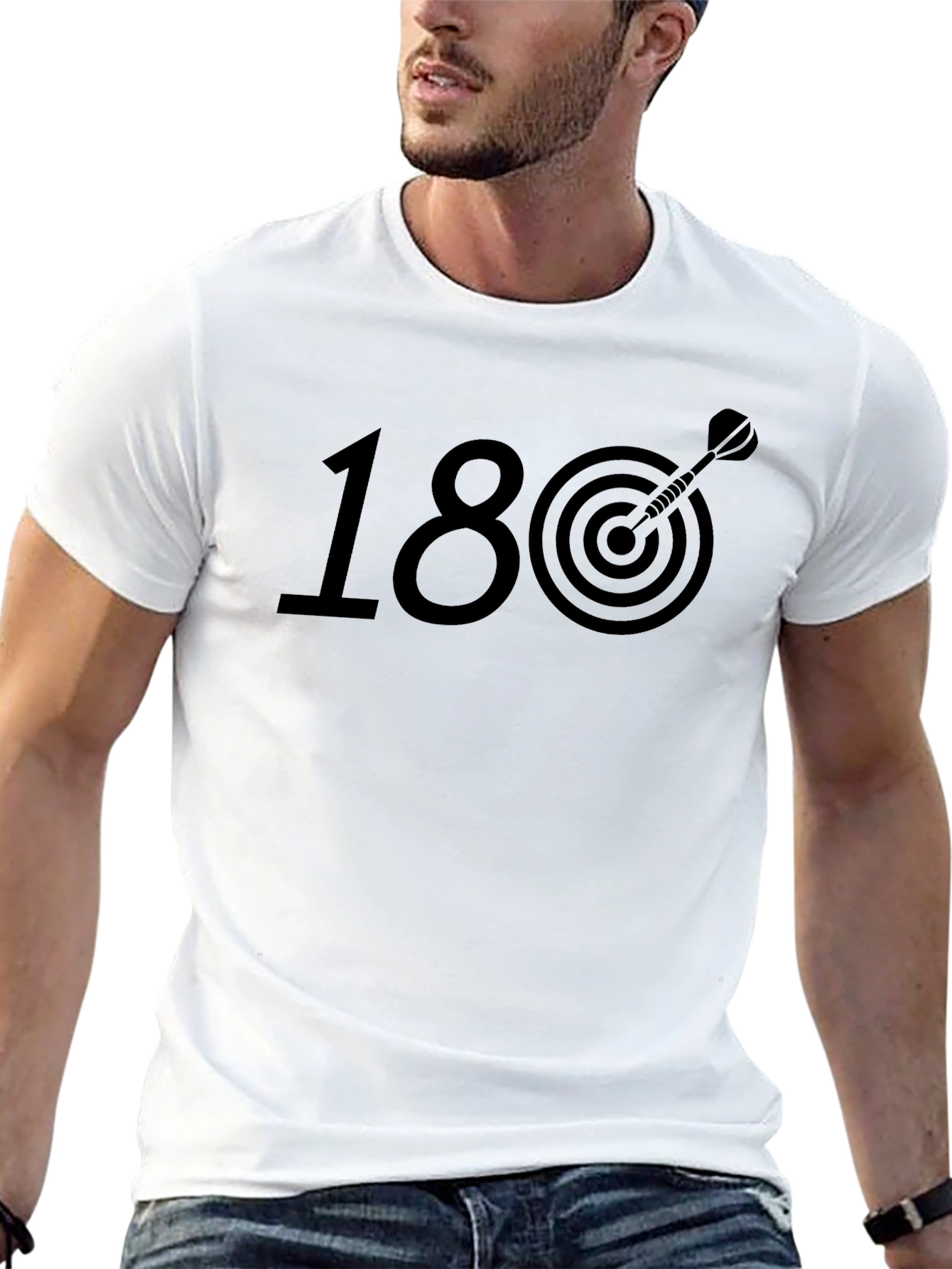 Black Darts 180 T-Shirt - Bullseye Tee view 13