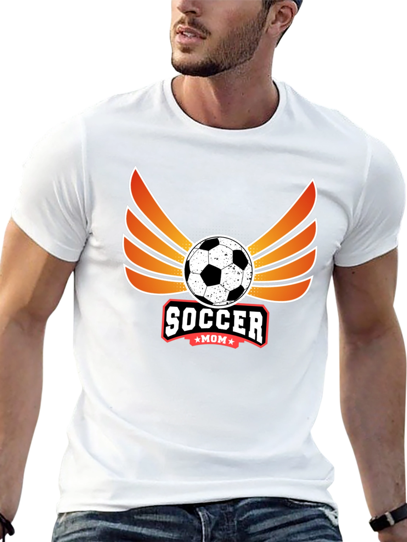 Black Soccer Mom Graphic T-Shirt view 13