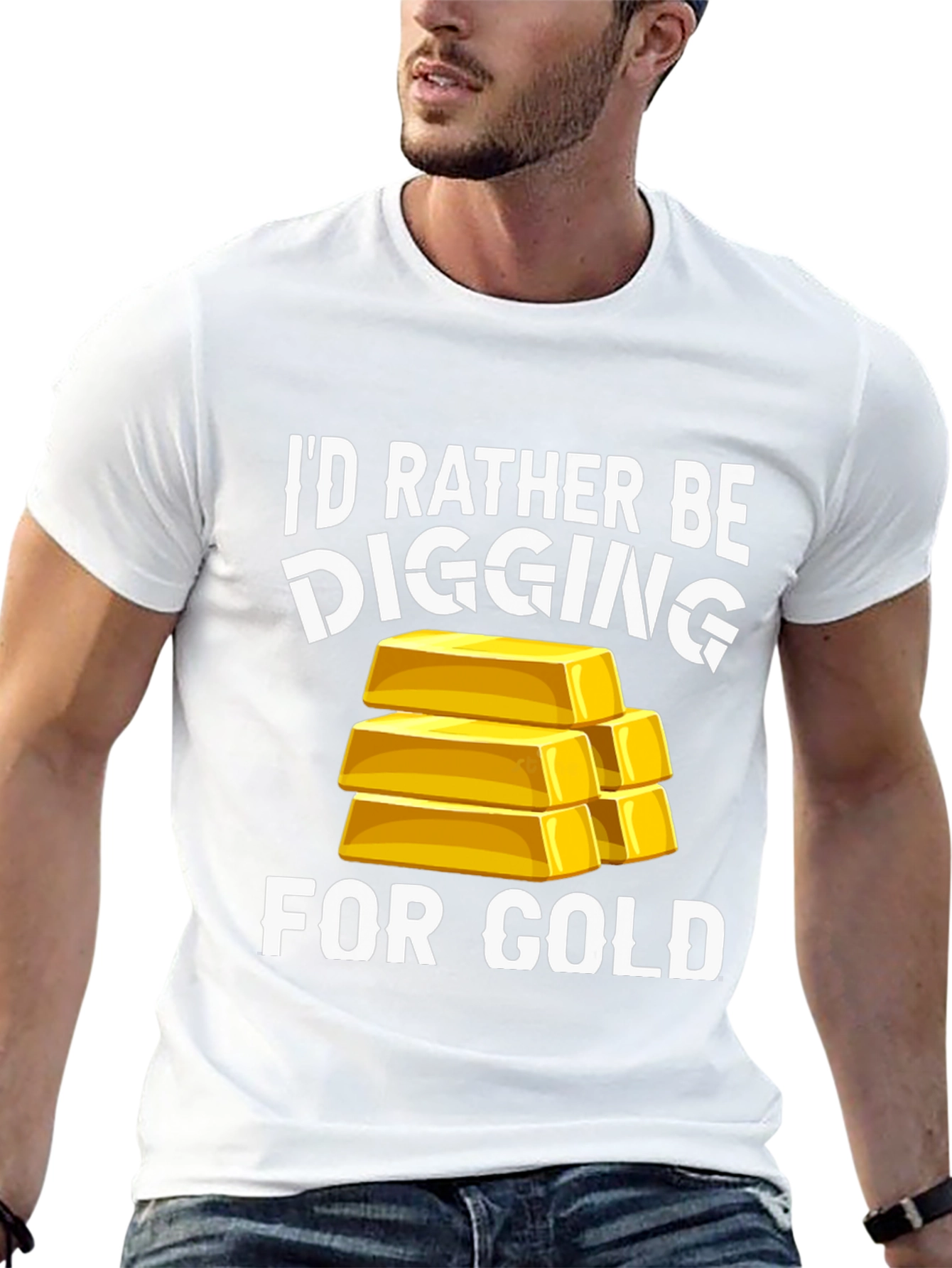 Black Digging For Gold T-Shirt view 13