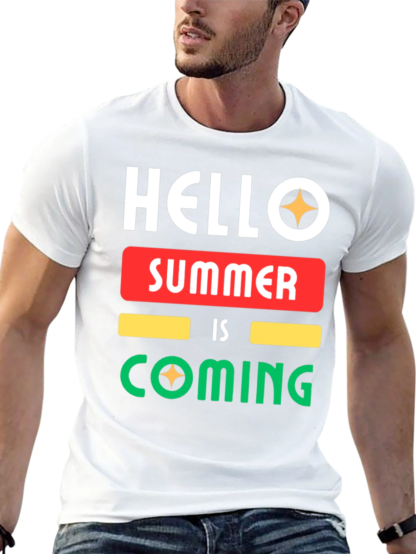 Black Hello Summer T-Shirt view 13