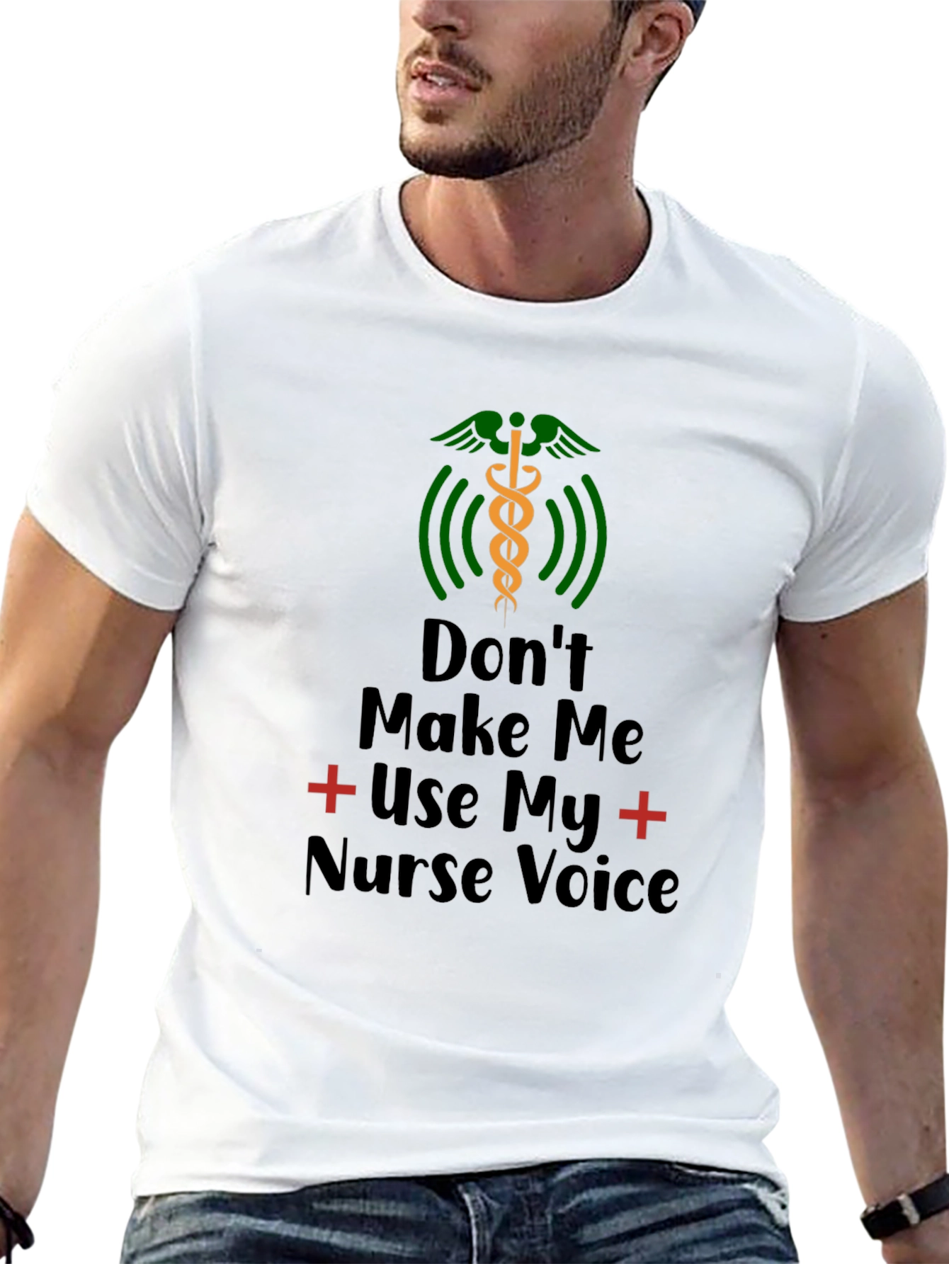 Black Don't Make Me Use My Nurse Voice T-Shirt view 13