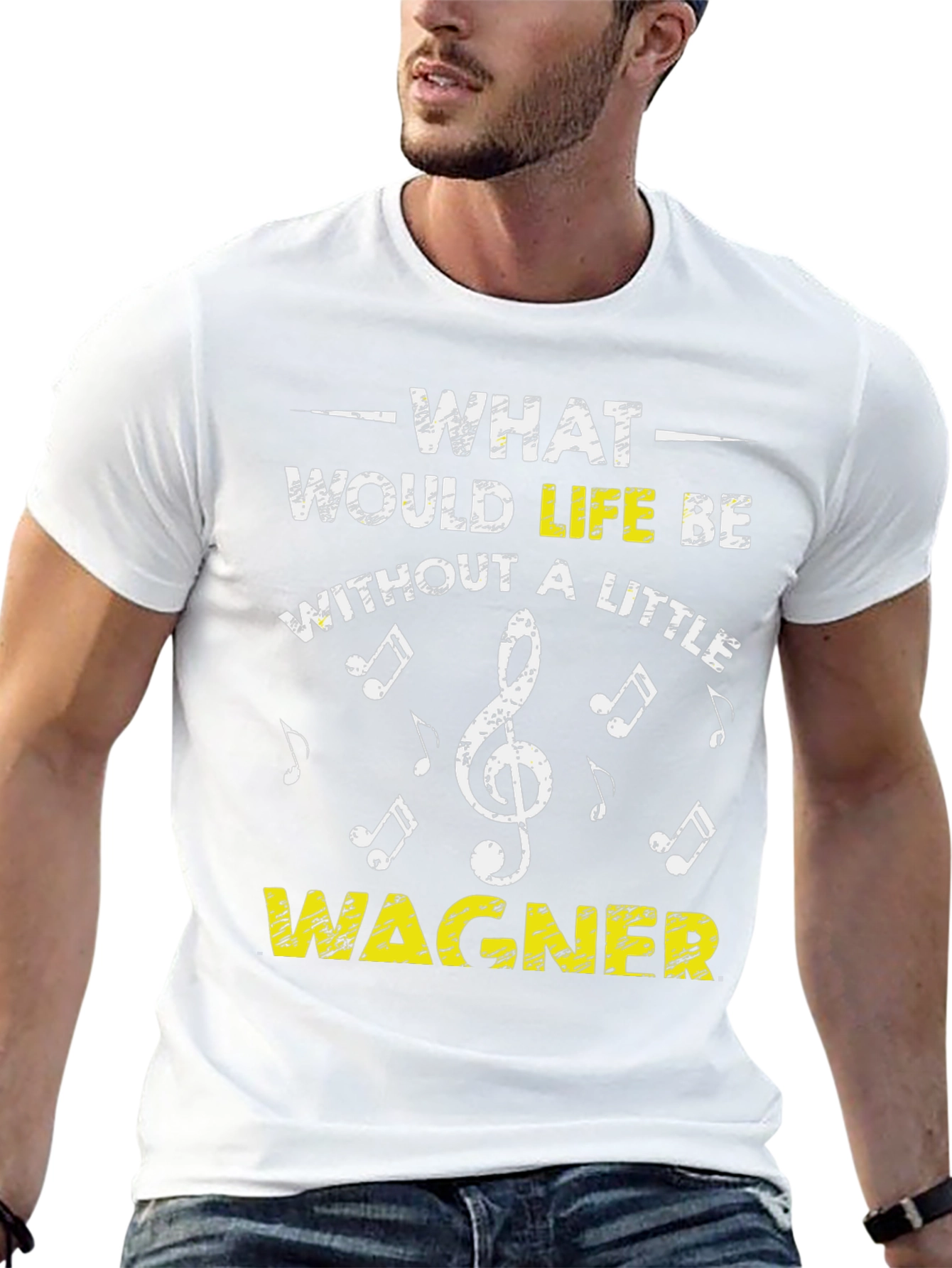 Black Wagner Music Lover T-Shirt - What Would Life Be? view 13