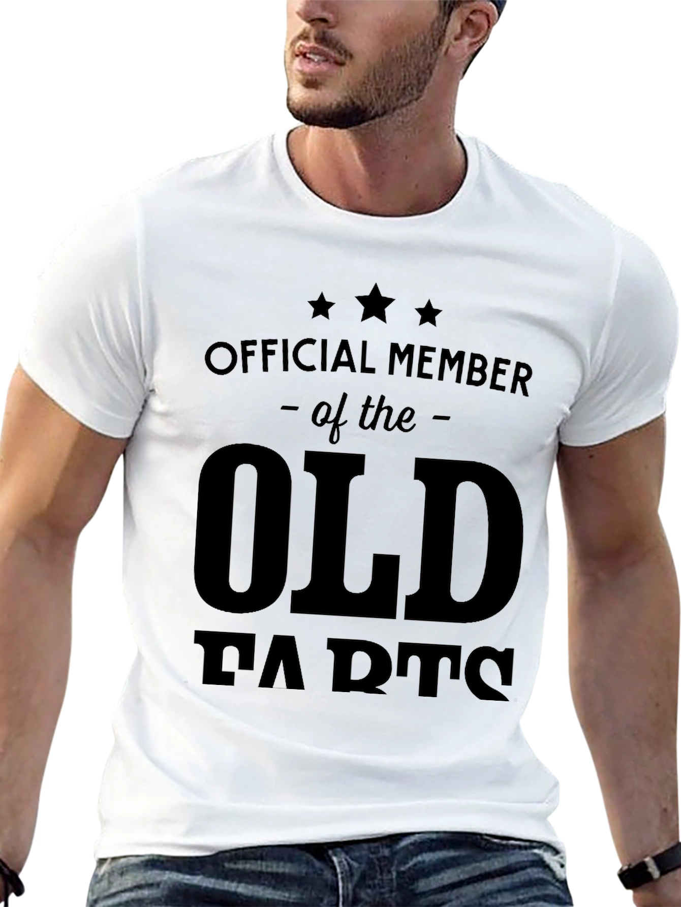 Black Official Member of the Old Farts T-Shirt view 13