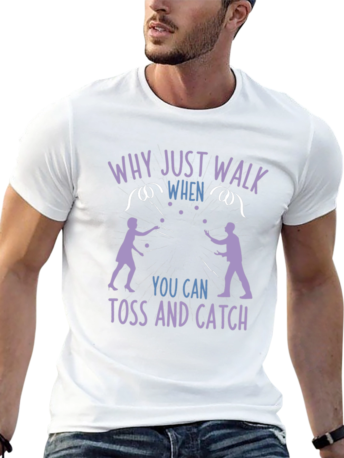Black Juggling Fun T-Shirt - Why Just Walk? view 13