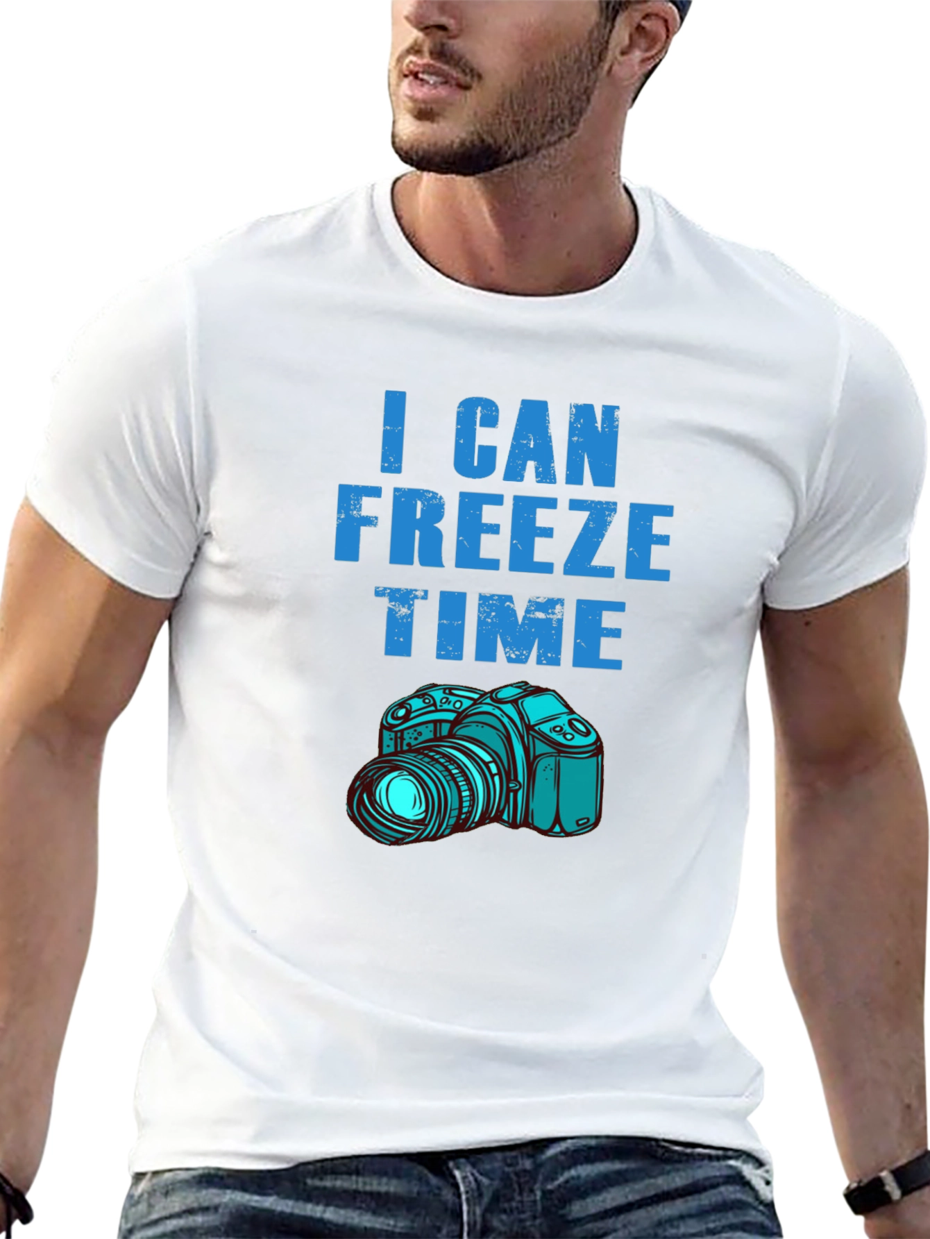 Black I Can Freeze Time Photographer T-Shirt view 13