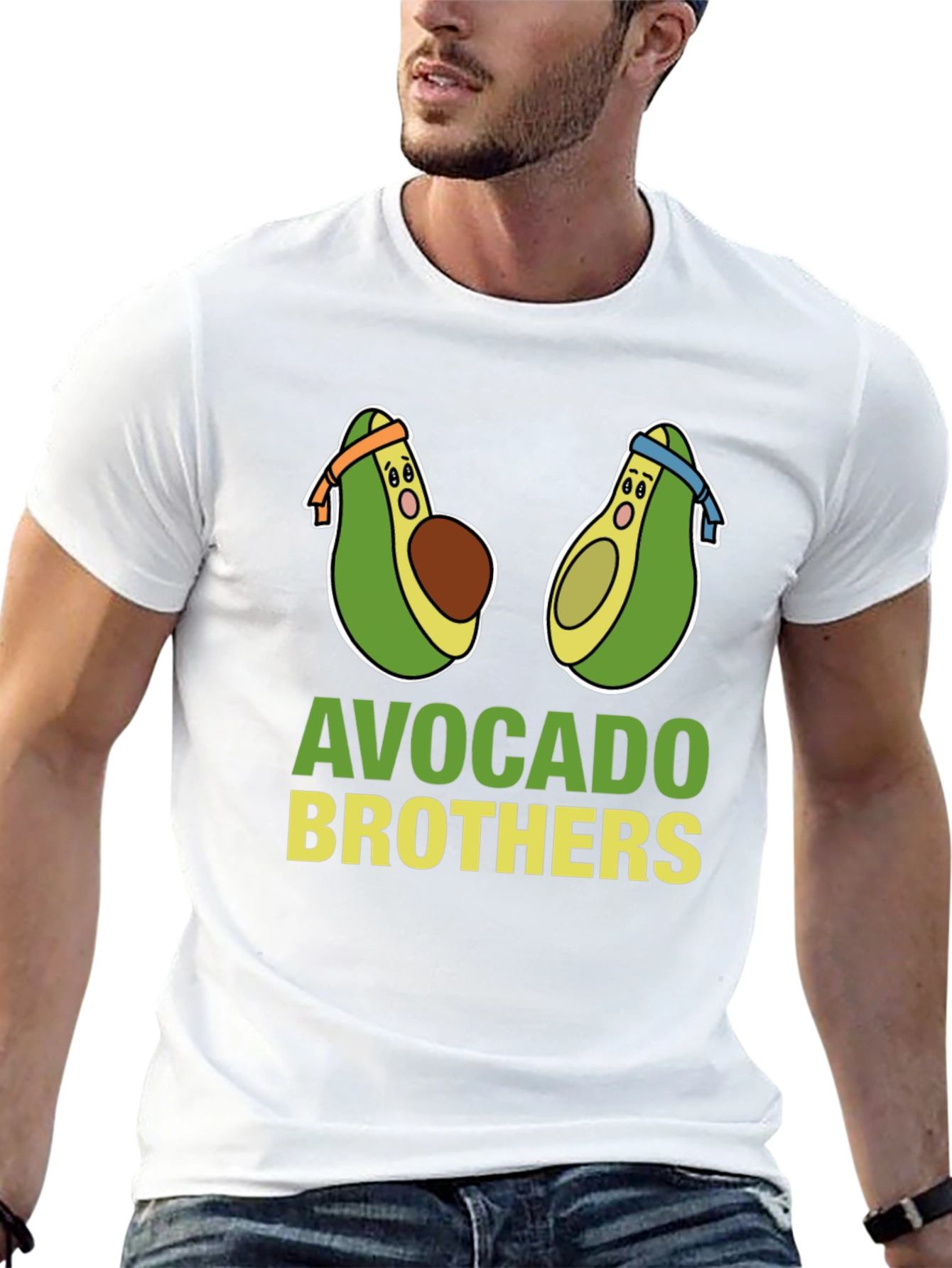 Black Avocado Brothers Graphic T-Shirt - Fun & Stylish! view 13