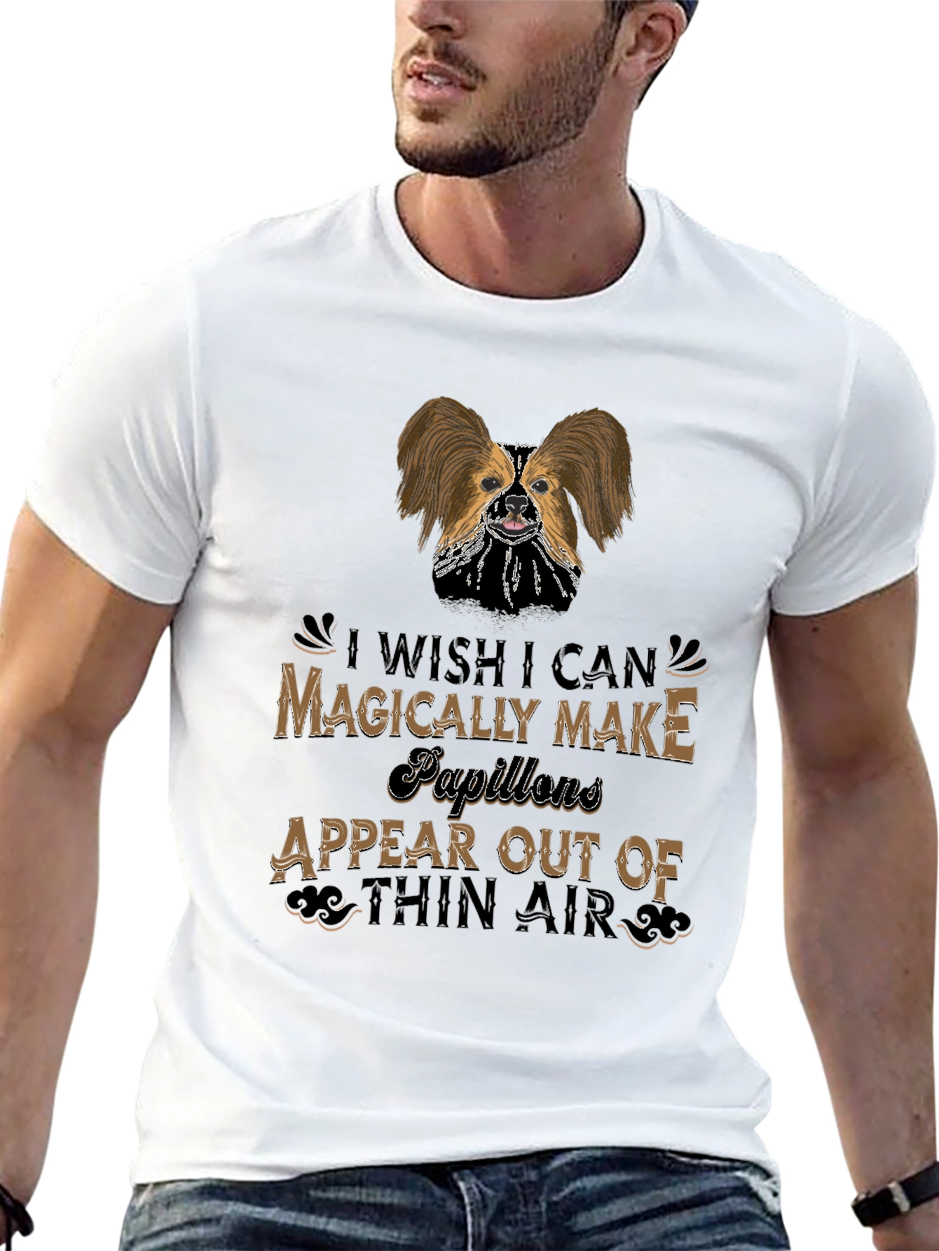 Magical Papillon T-Shirt, Pet Lover Tee - 13