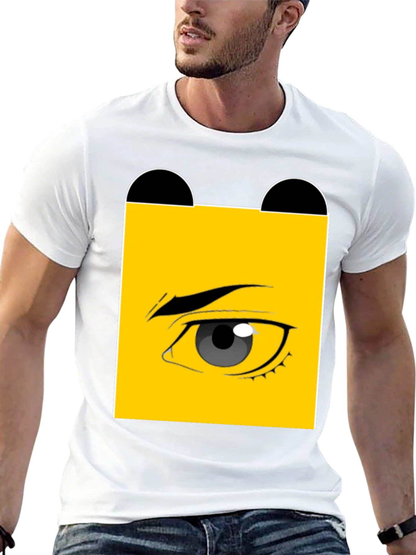 Black Eye Graphic Black T-Shirt - Unique Design view 13