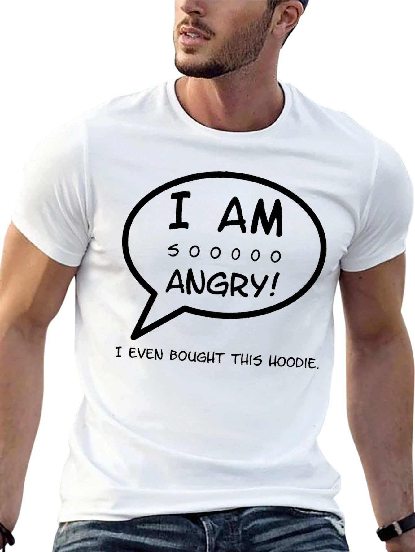 Black Angry Graphic T-Shirt - Sarcastic Humor Tee view 13
