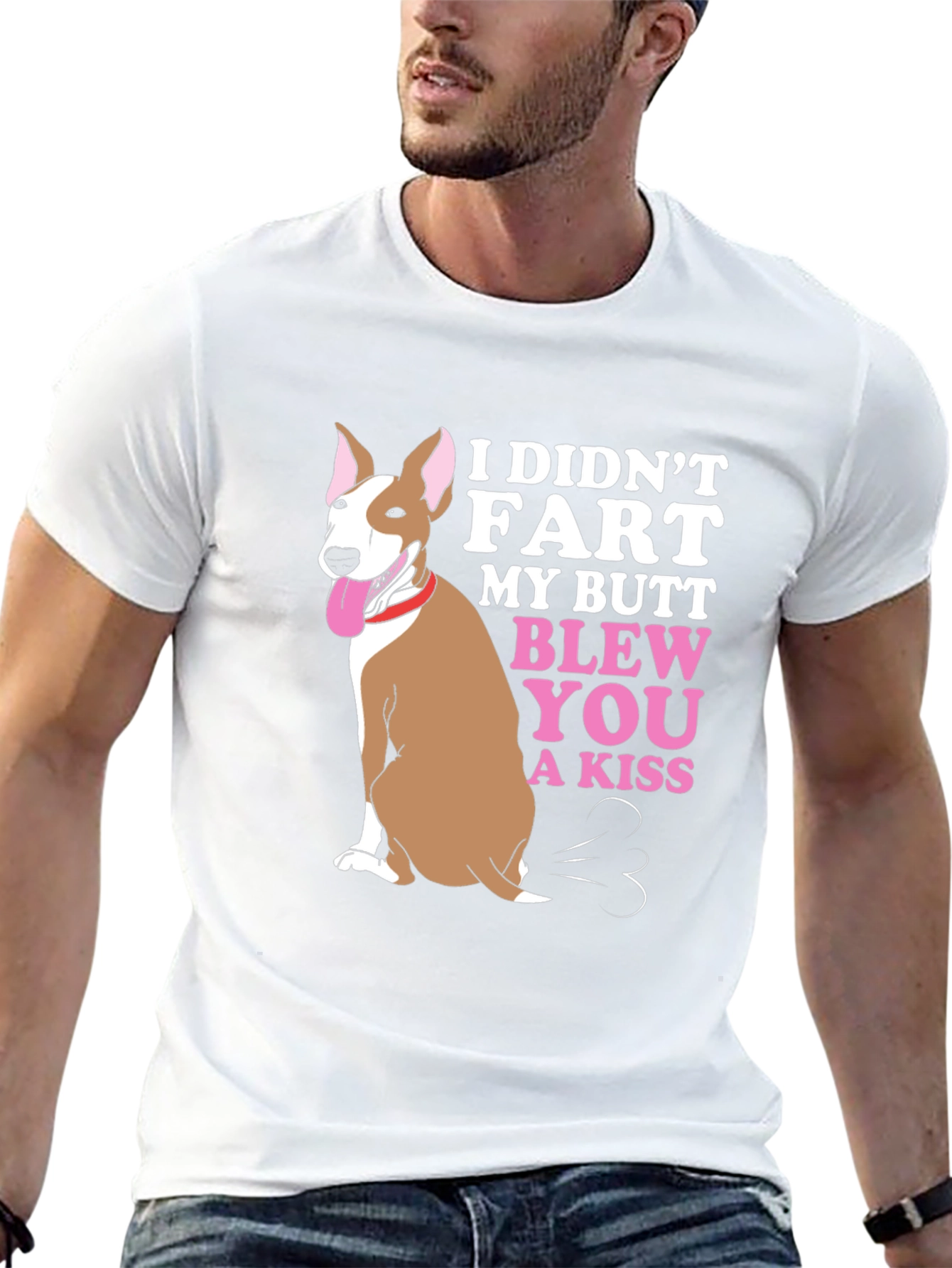 Black Funny Dog "I Didn't Fart" Graphic Tee view 13
