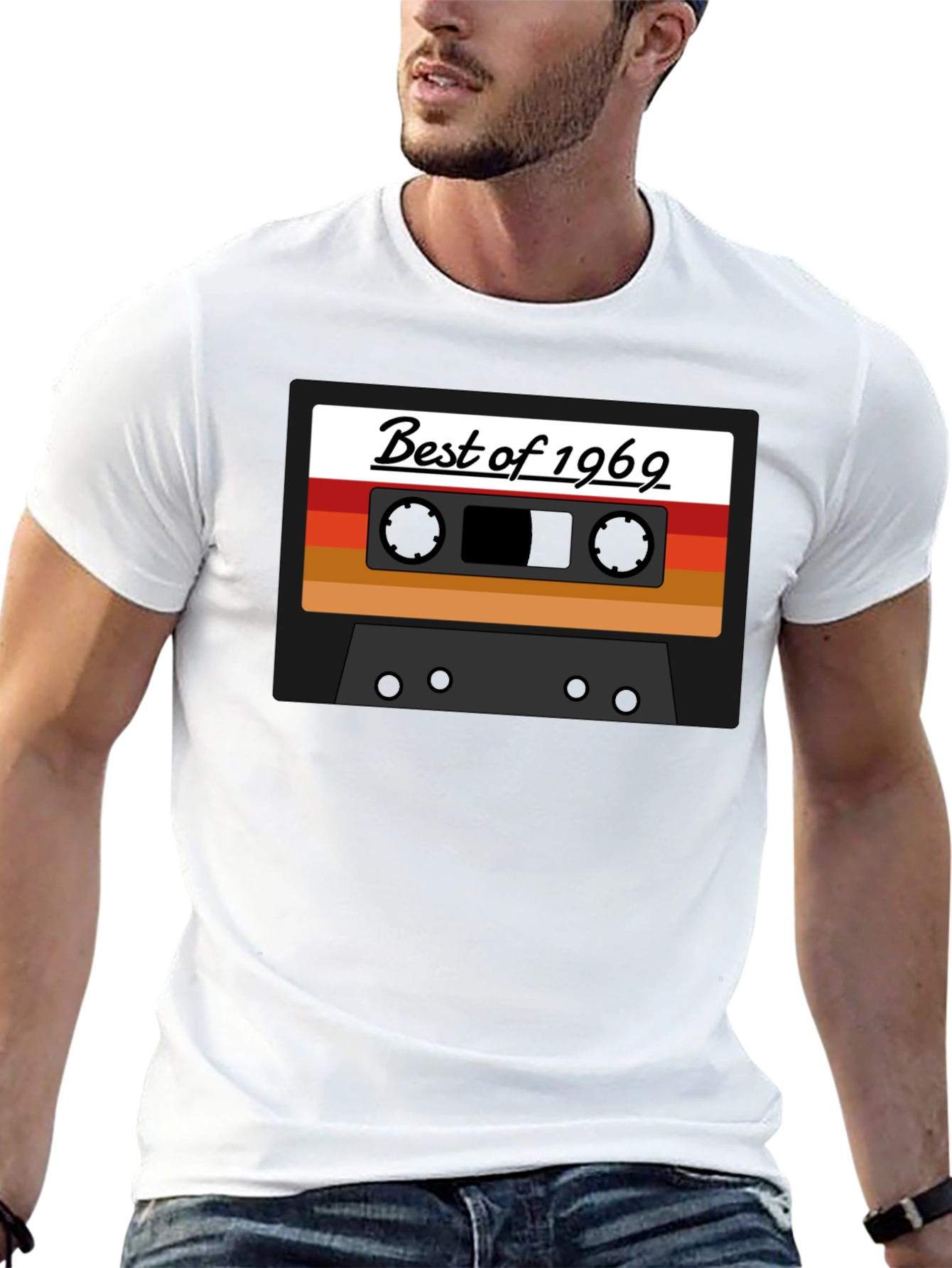 Black Best of 1969 Cassette Tape Graphic Tee view 13