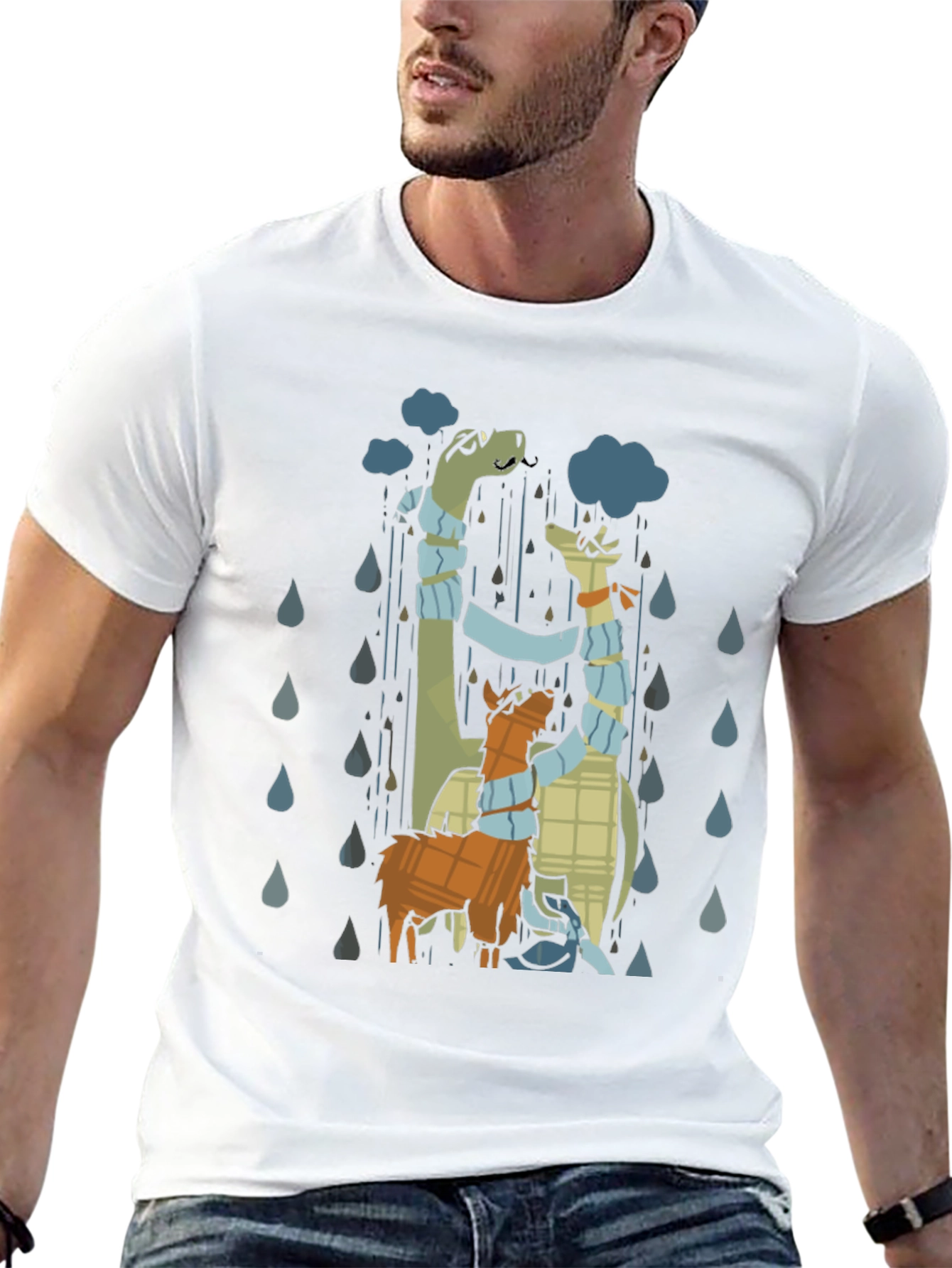 Black Rainy Day Animal Trio T-Shirt view 13