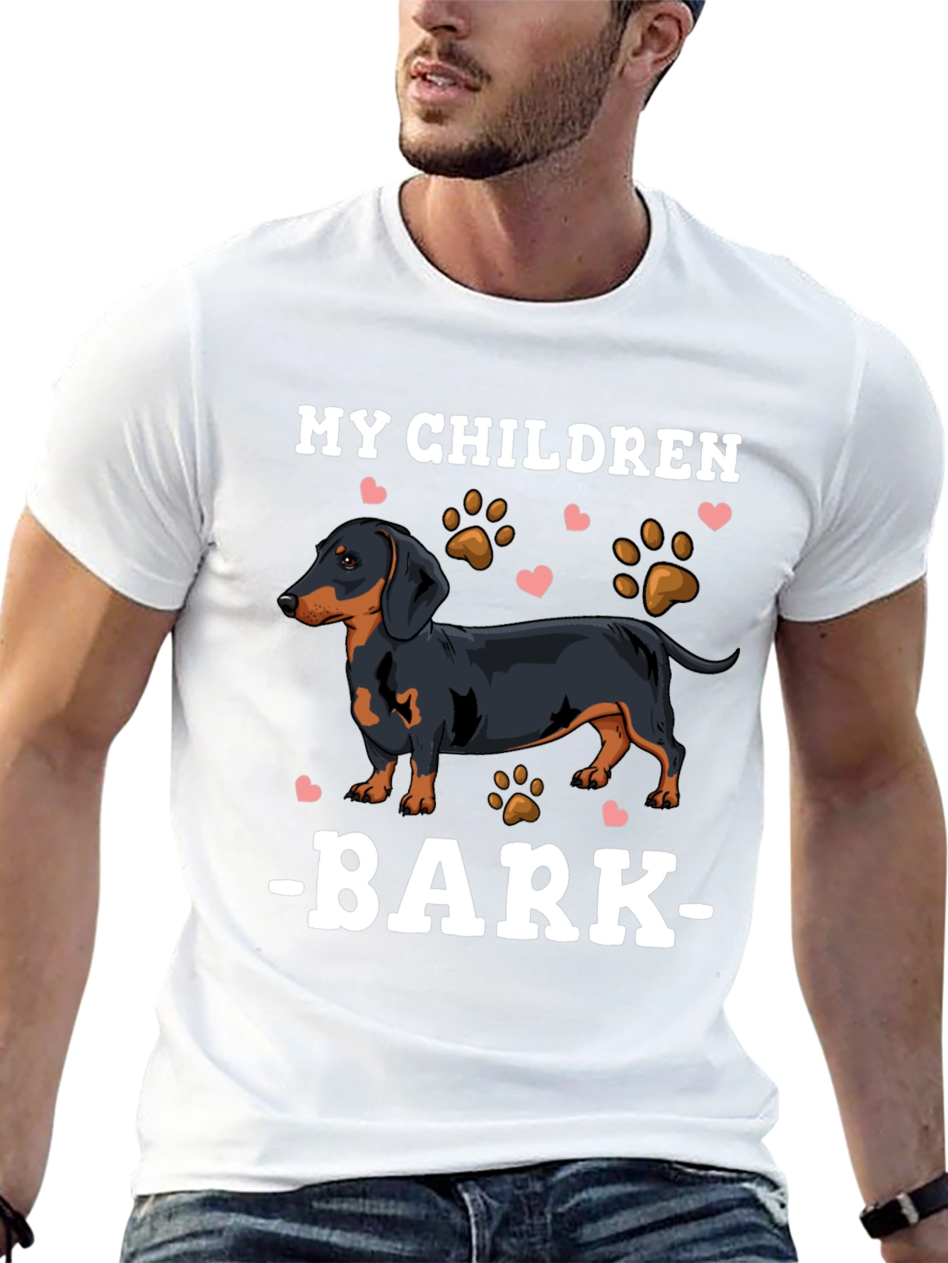 Black My Children Bark Dog Lover T-Shirt view 13