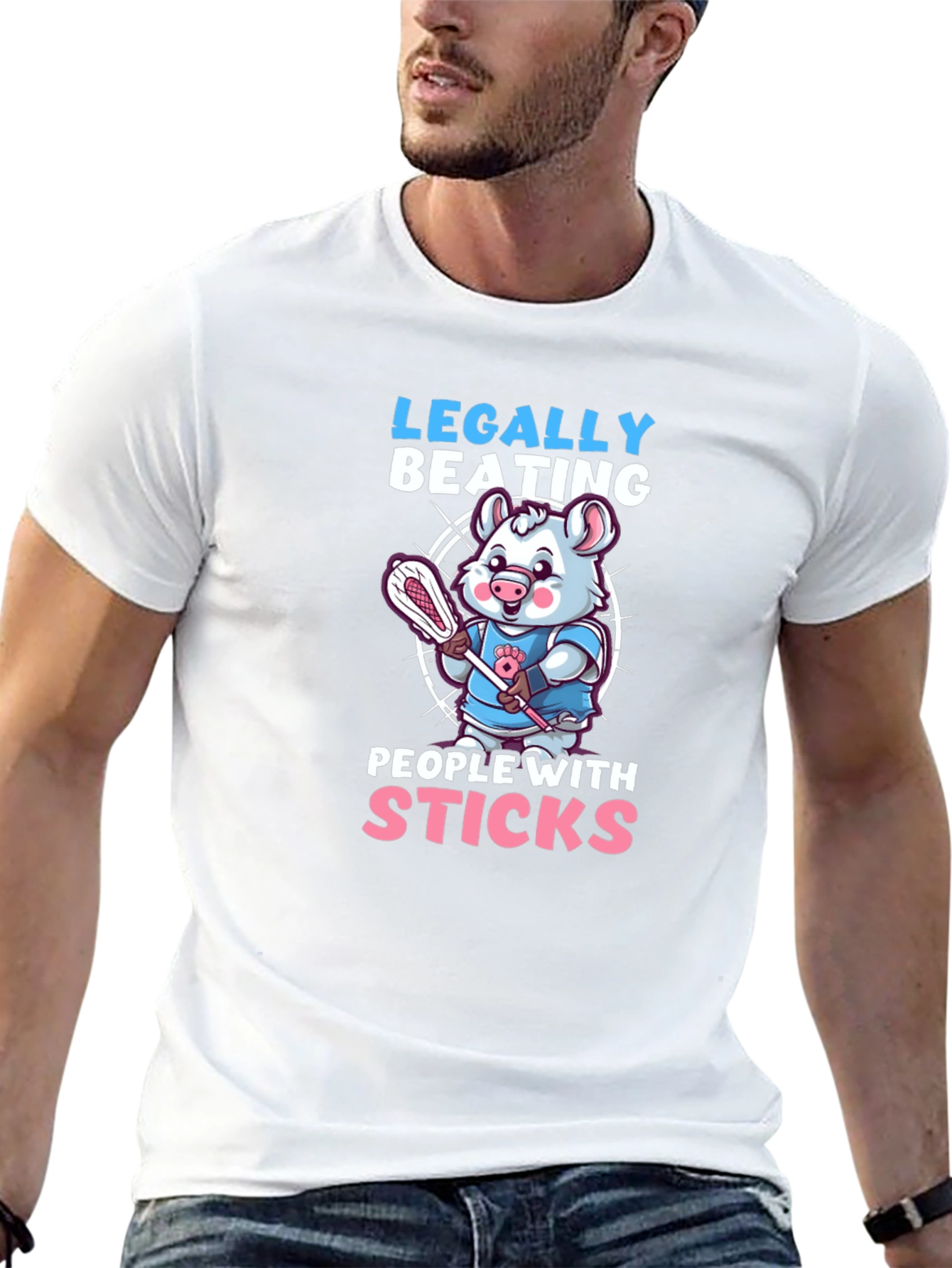 Black Legally Beating People With Sticks T-Shirt view 13