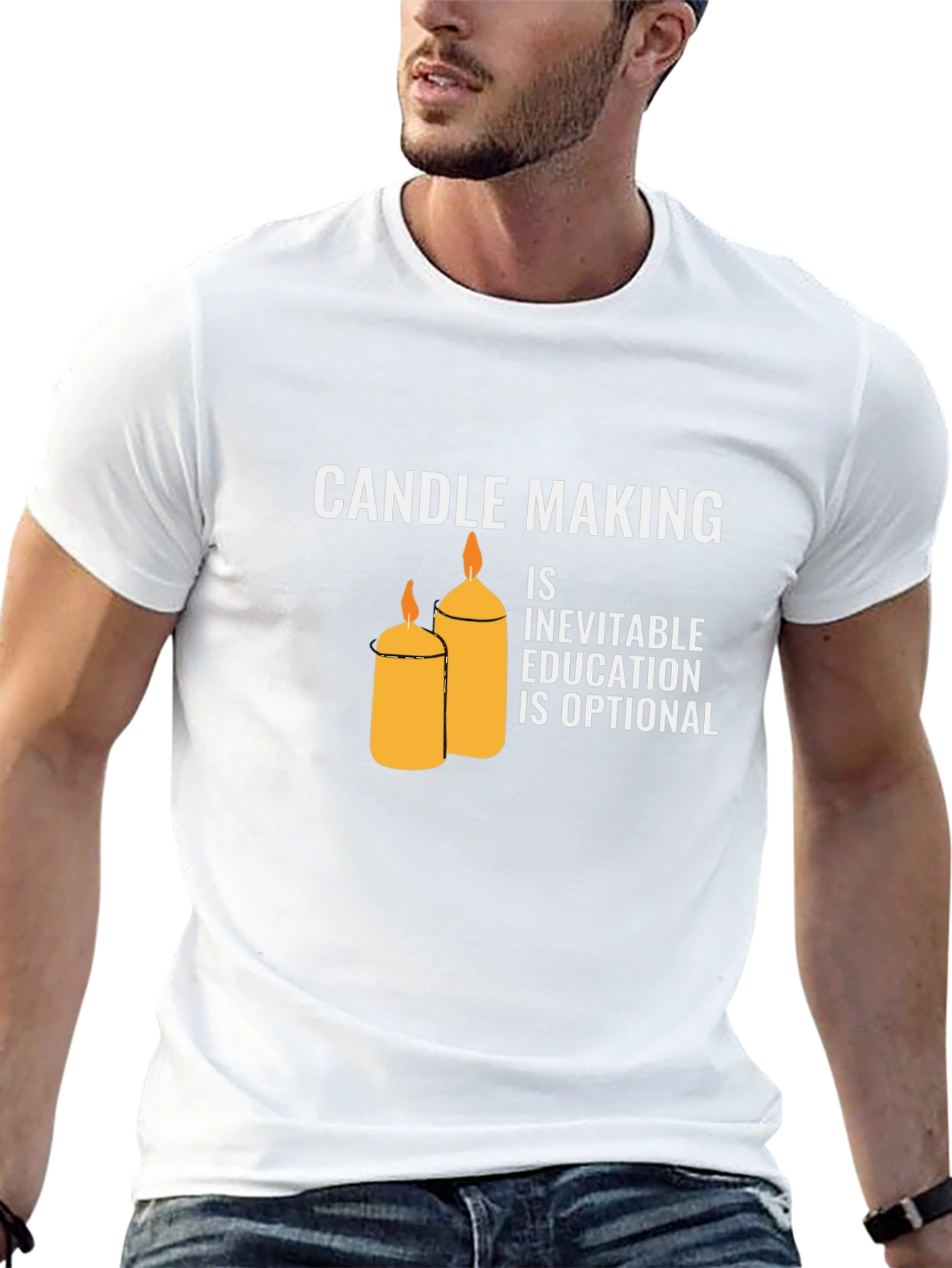 Black Candle Making T-Shirt: Inevitable Education Optional view 13