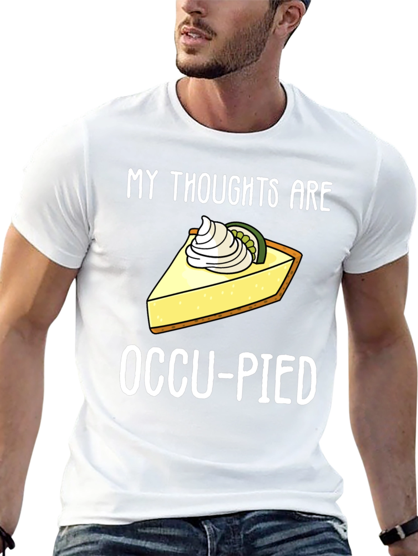 Black Occu-pied Funny Foodie Humor Graphic Tee view 13