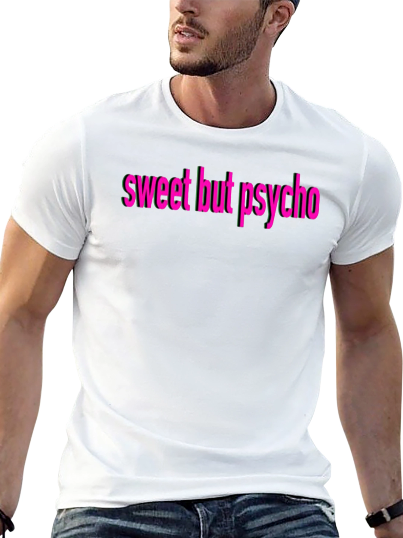 Black Sweet But Psycho Graphic Tee view 13