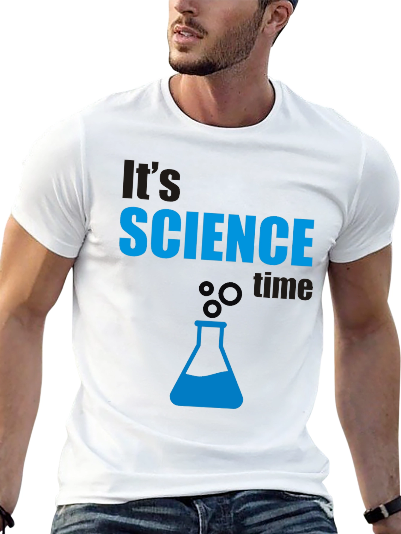 Black It's Science Time T-Shirt view 13