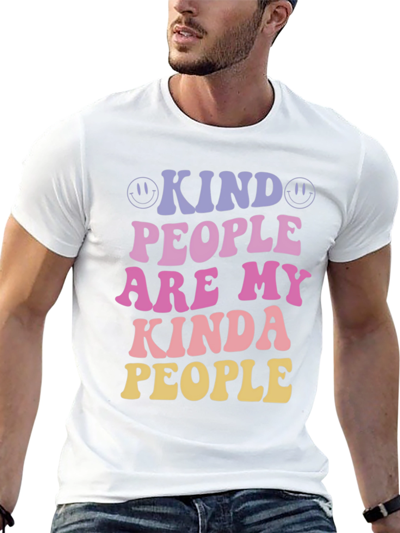 Black Kind People Graphic T-Shirt - Positive Vibes view 13