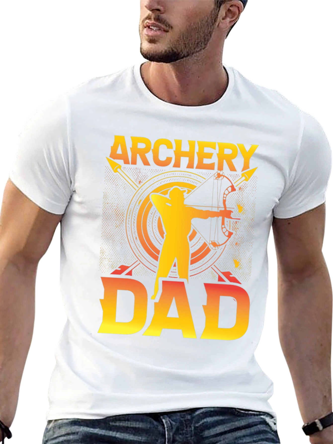 Black Archery Dad Graphic T-Shirt view 13