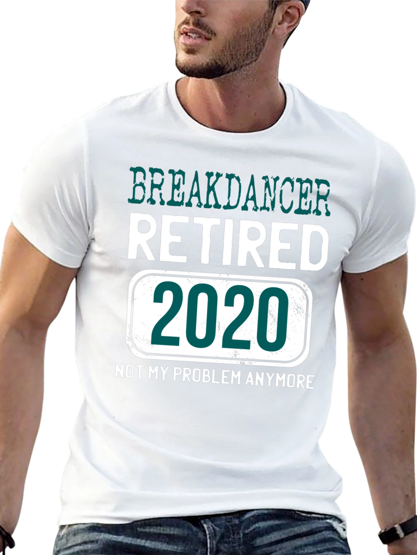 Black Retired Breakdancer 2020 T-Shirt view 13
