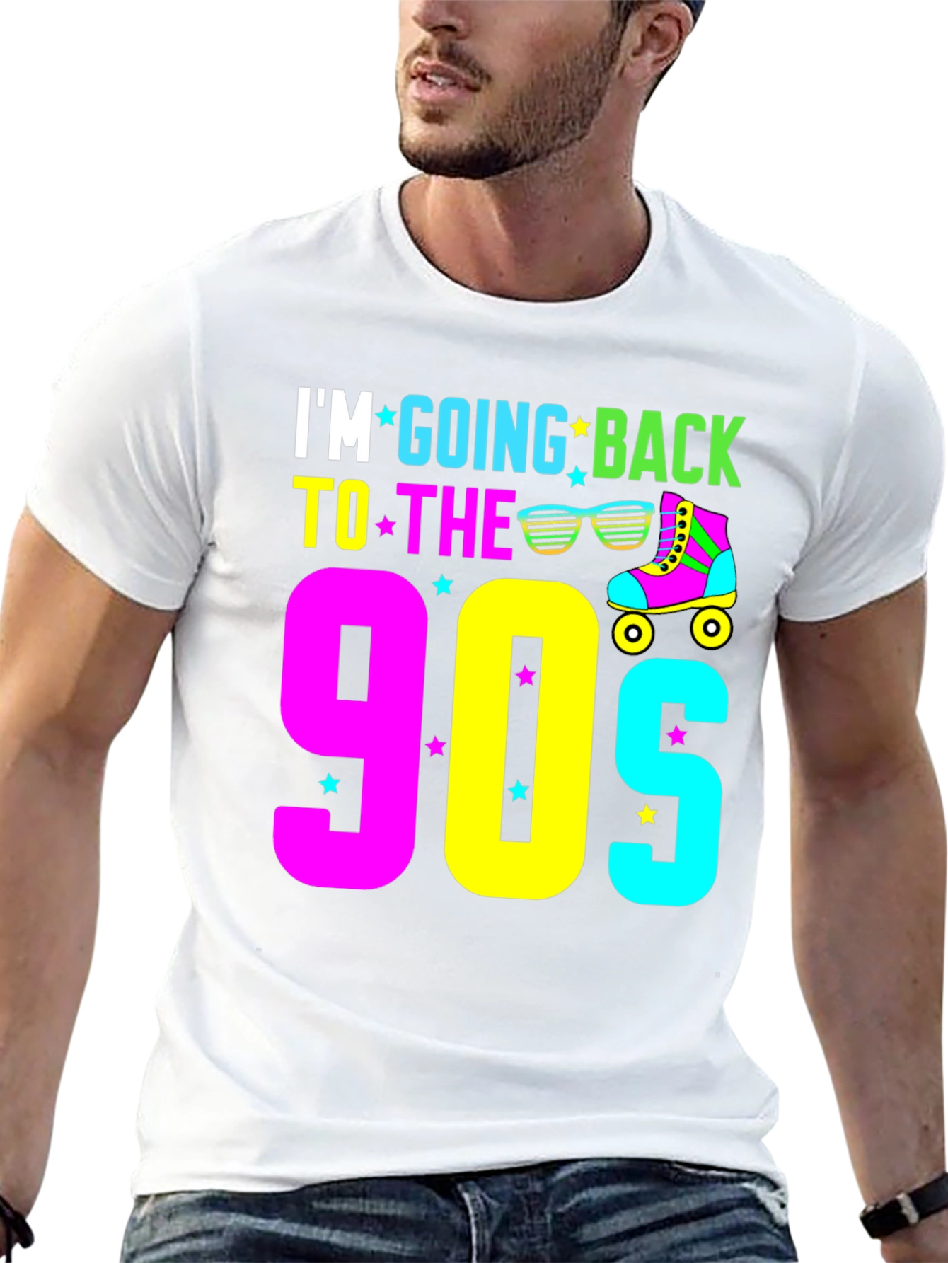 Black 90s Throwback T-Shirt view 13