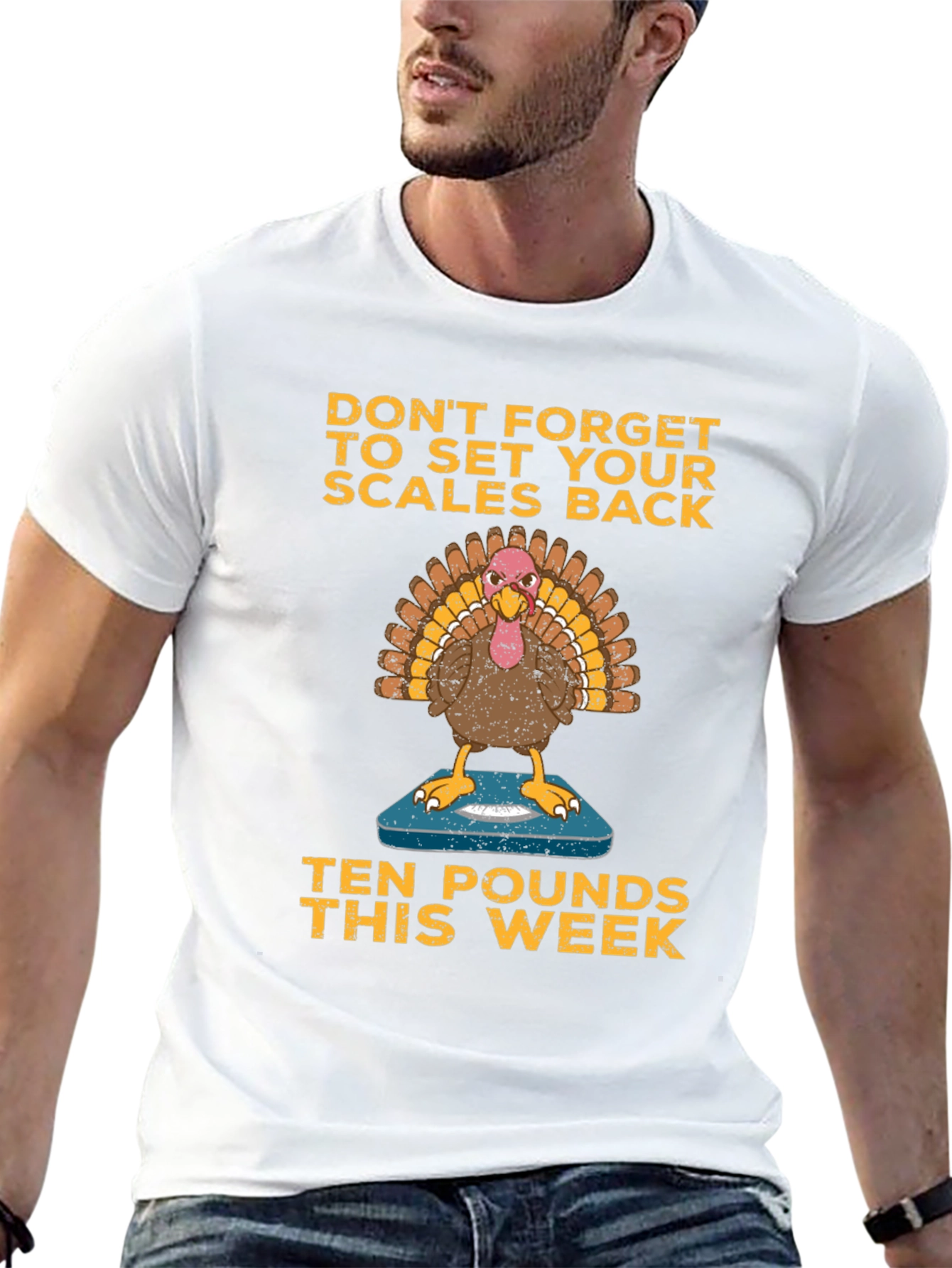 Black Funny Thanksgiving Turkey Diet T-Shirt view 13