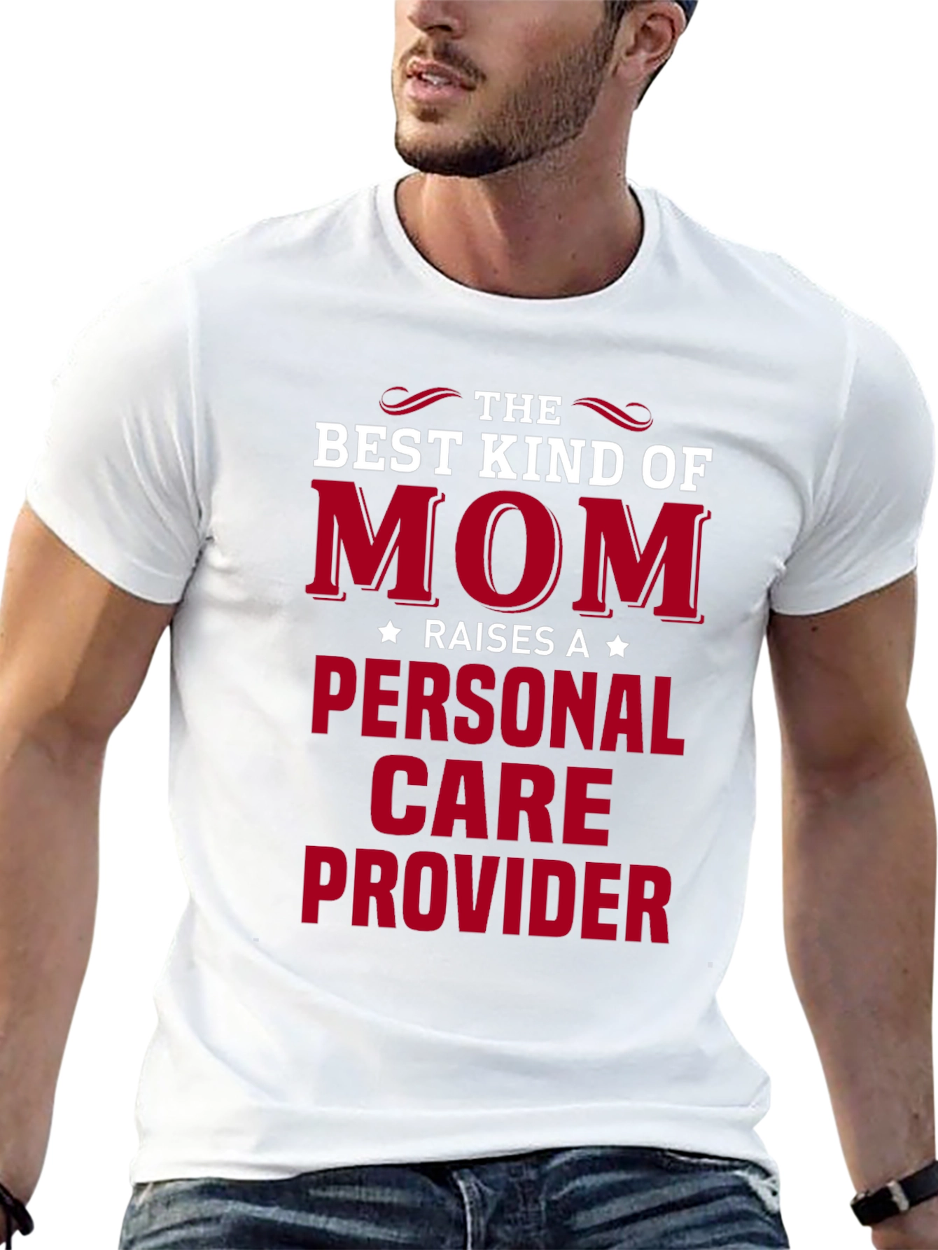 Black Best Kind of Mom T-Shirt - Personal Care Provider view 13