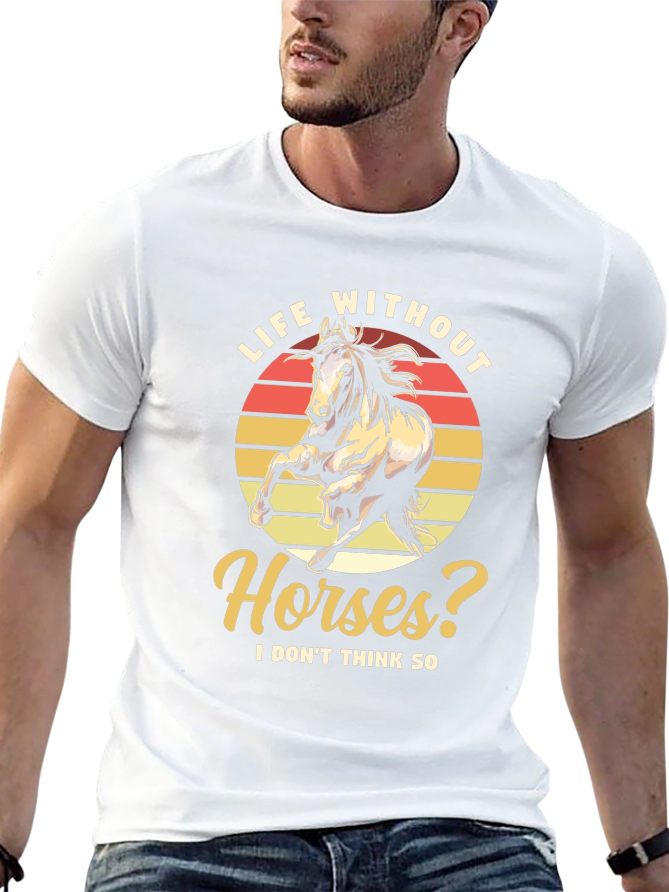 Black Life Without Horses Graphic Tee - Stylish Comfort view 13