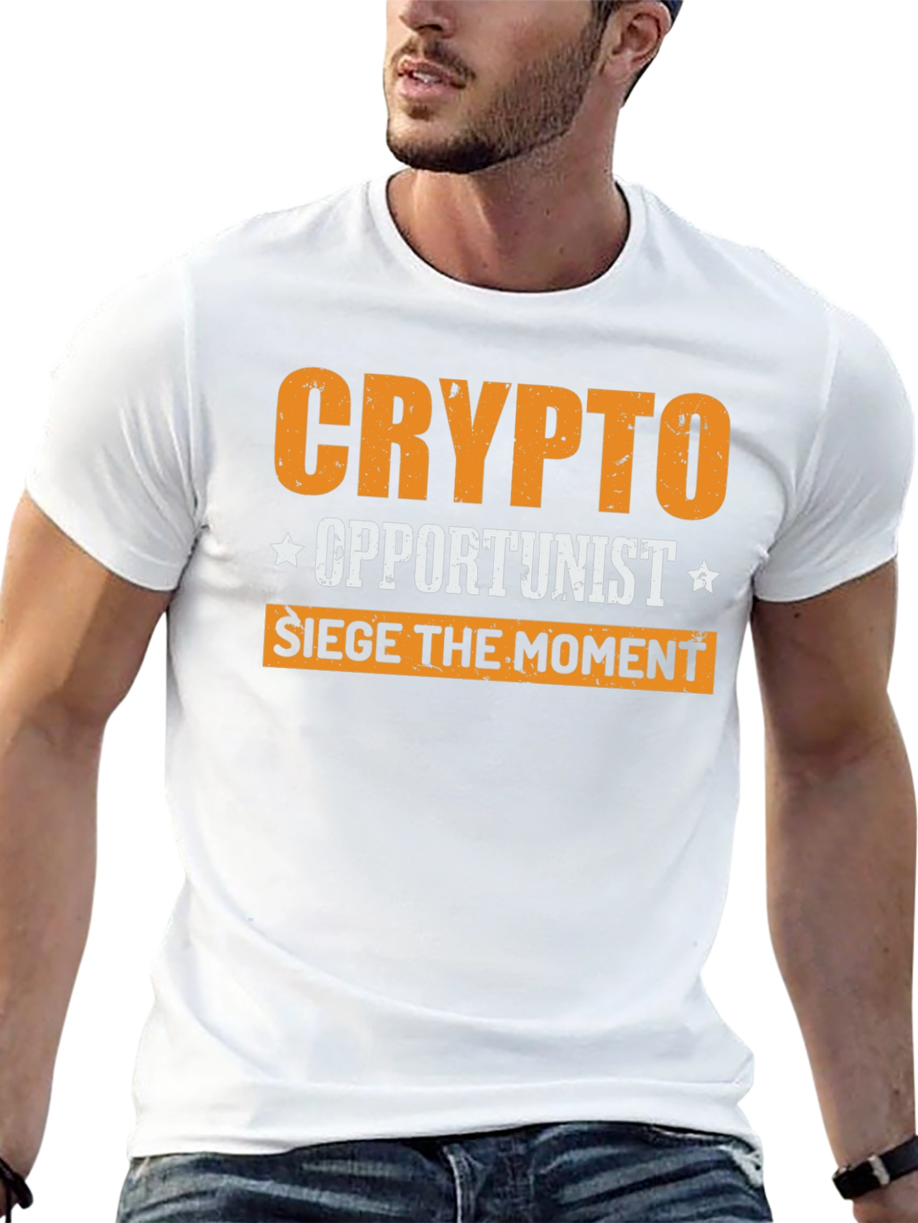 Black Crypto Opportunist T-Shirt: Seize the Moment view 13