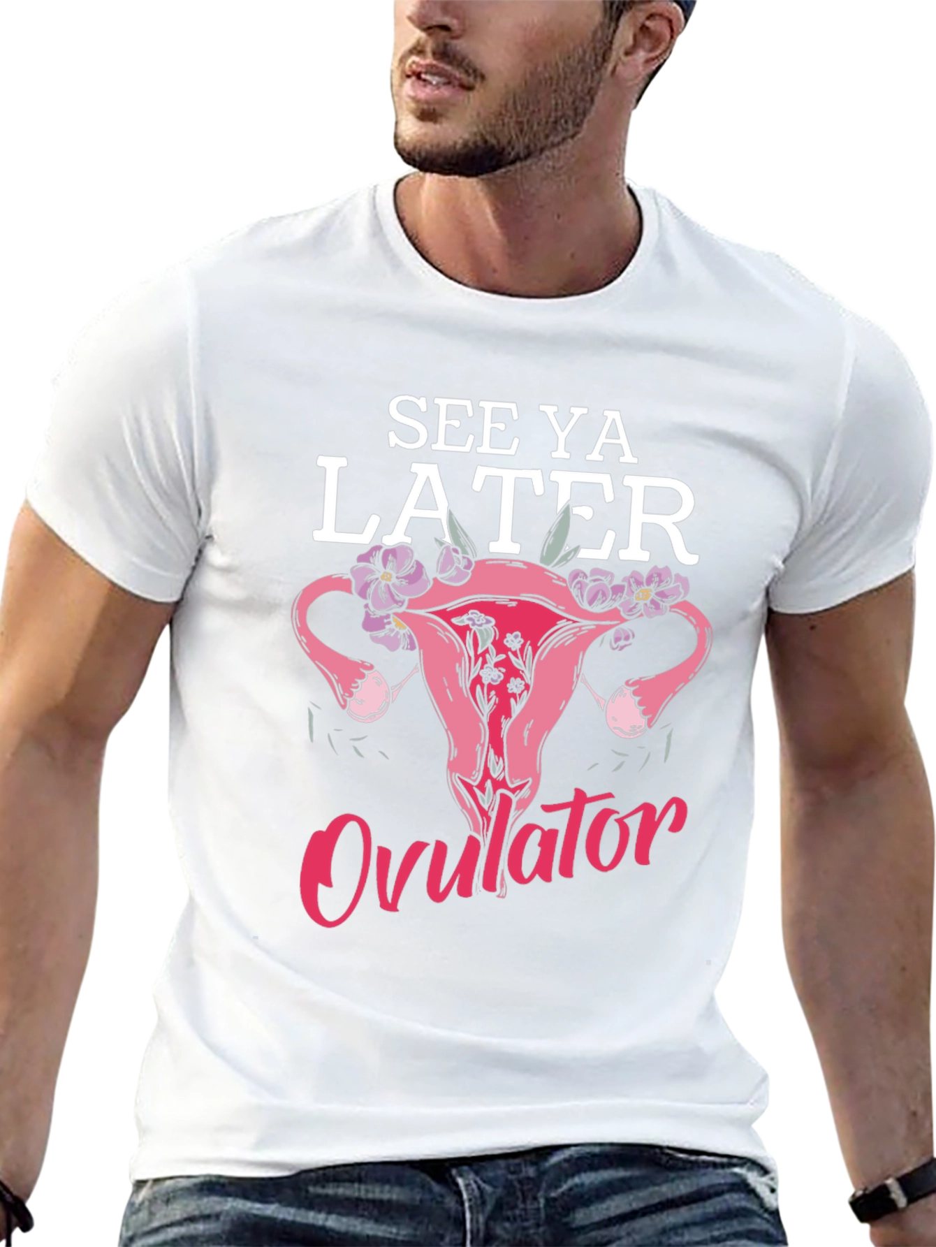 Black See Ya Later Ovulator Funny T-Shirt view 13