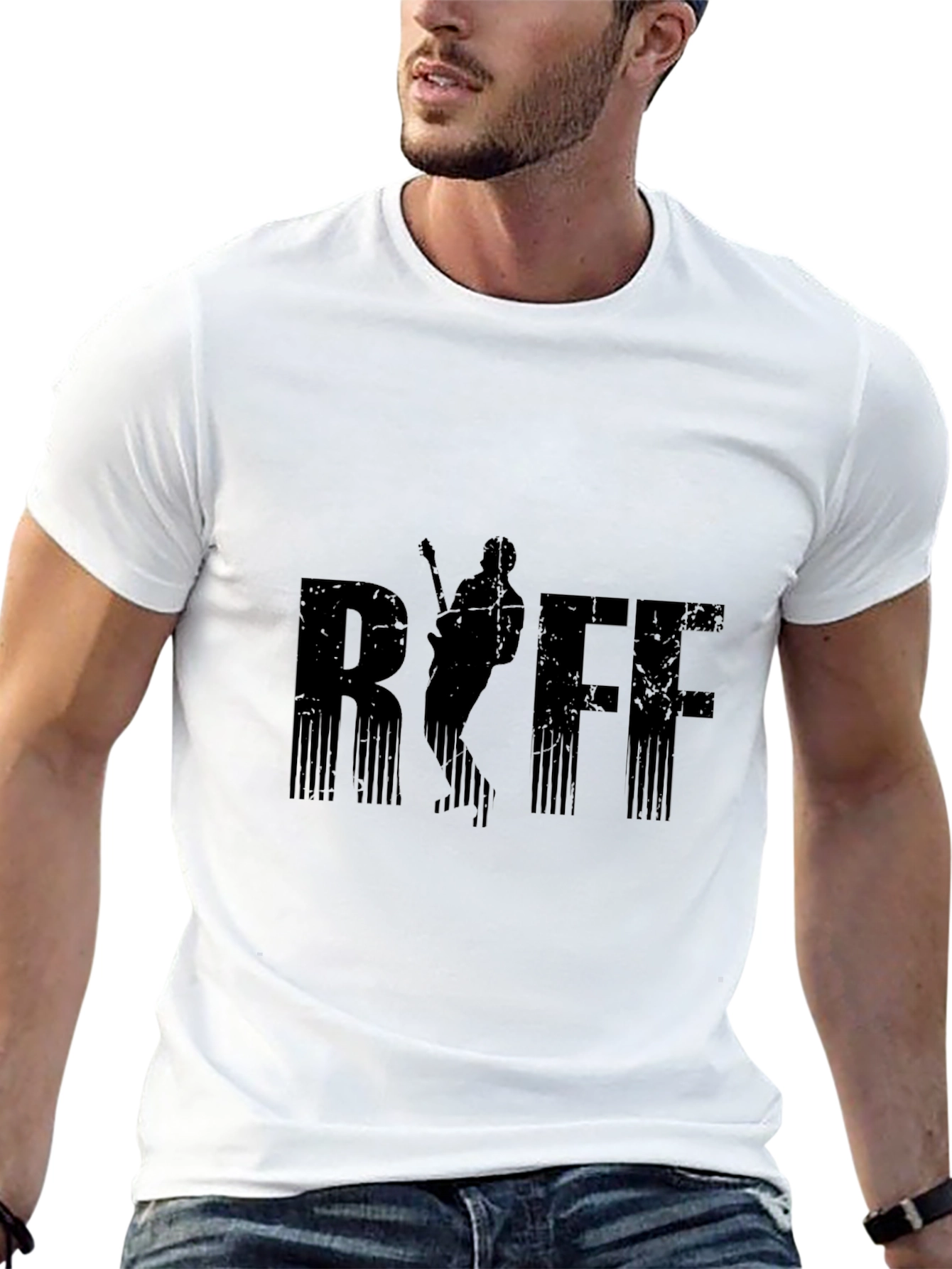 Black Black RSFF Guitarist Graphic T-Shirt view 13
