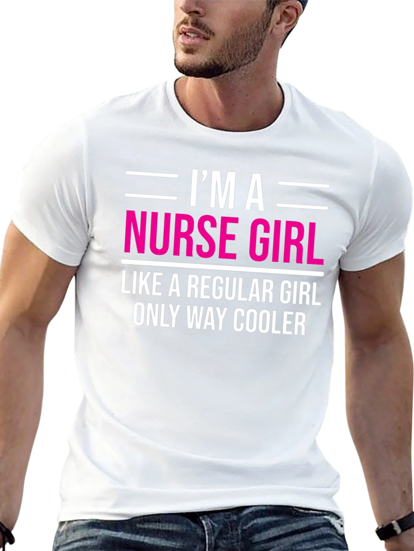 Black I'm A Nurse Girl T-Shirt view 13