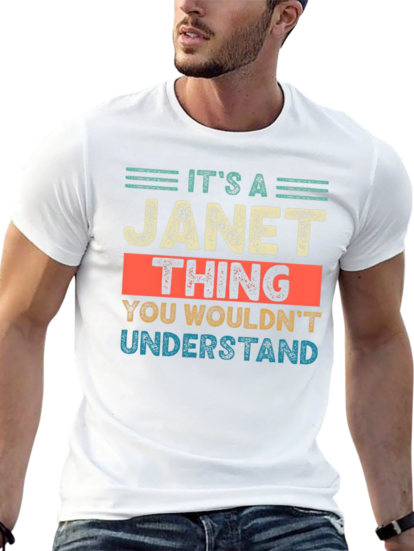Black It's a Janet Thing T-Shirt - Unique Name Gift Tee view 13