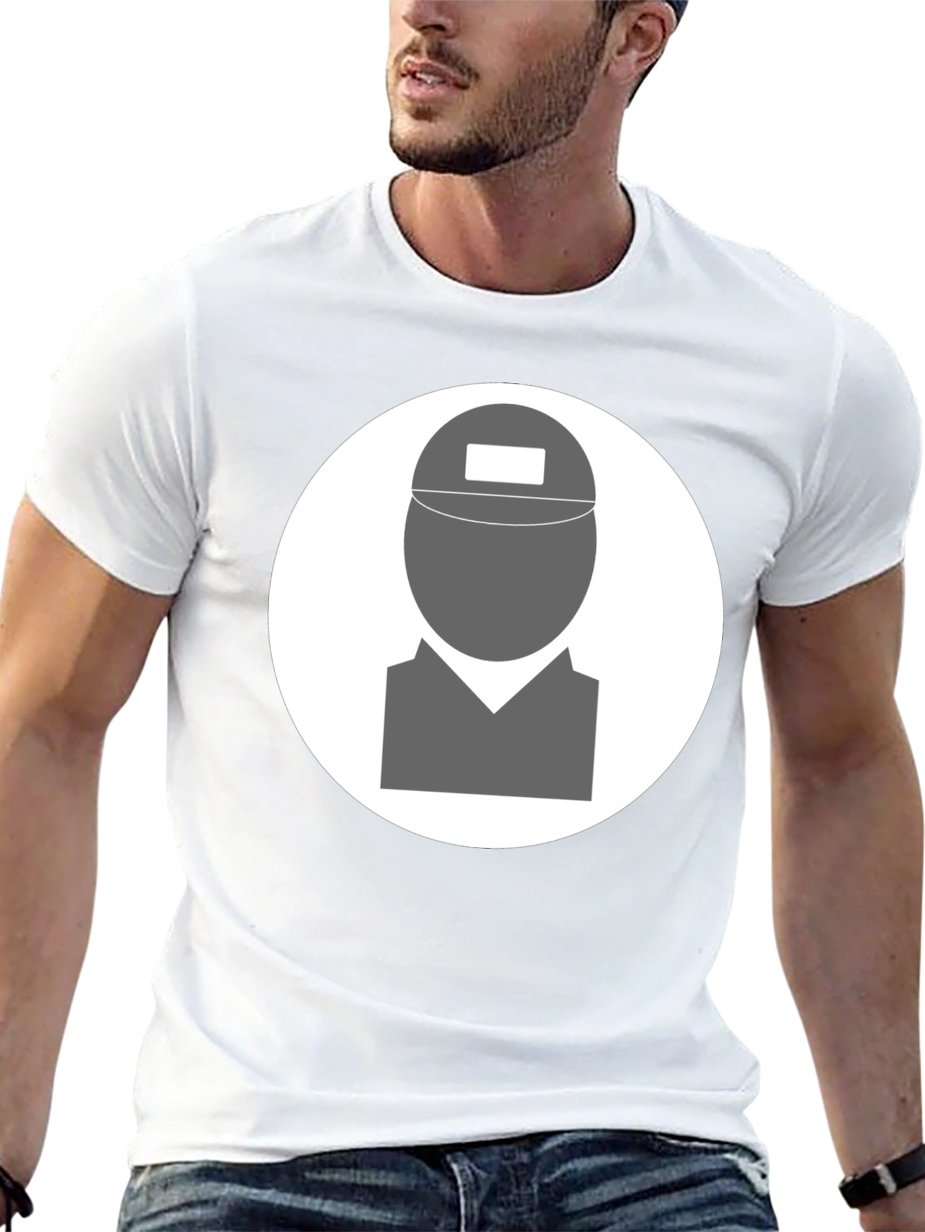 Black Welder Graphic T-Shirt - Black Crew Neck Tee view 13