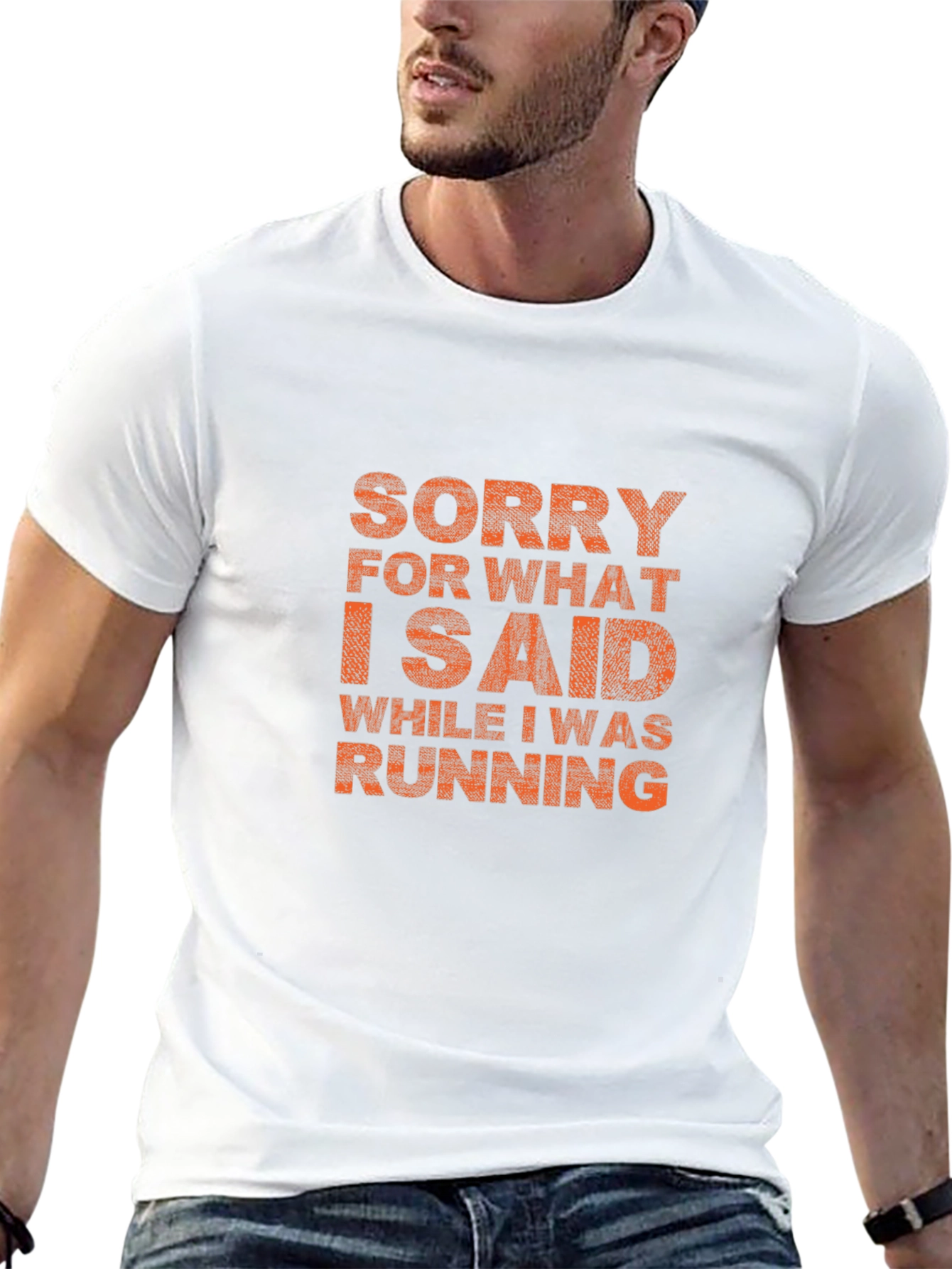 Funny Running T-Shirt - Sorry For What I Said - 13