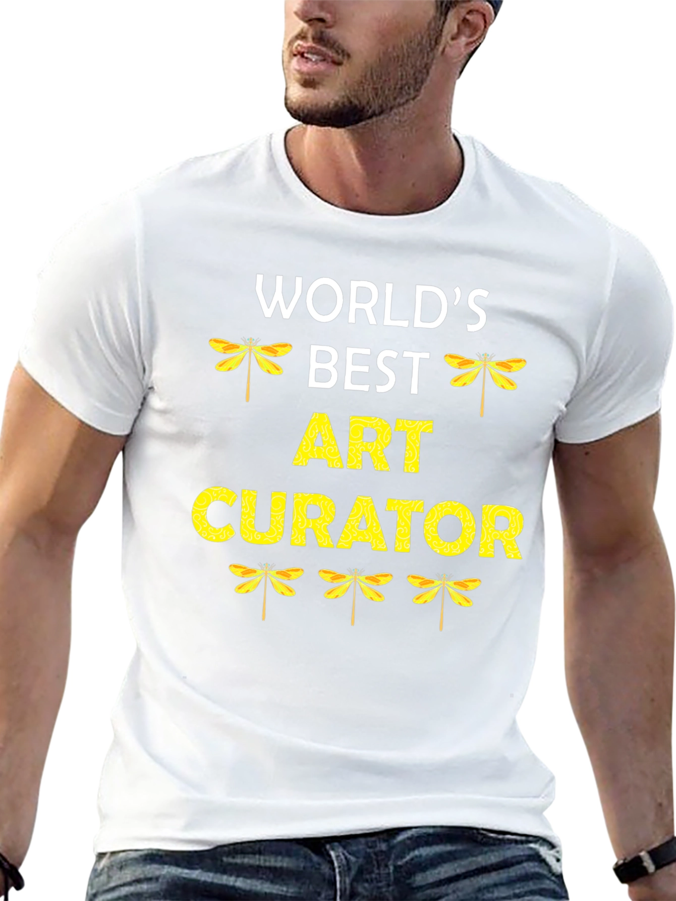 Black World's Best Art Curator Graphic Tee view 13