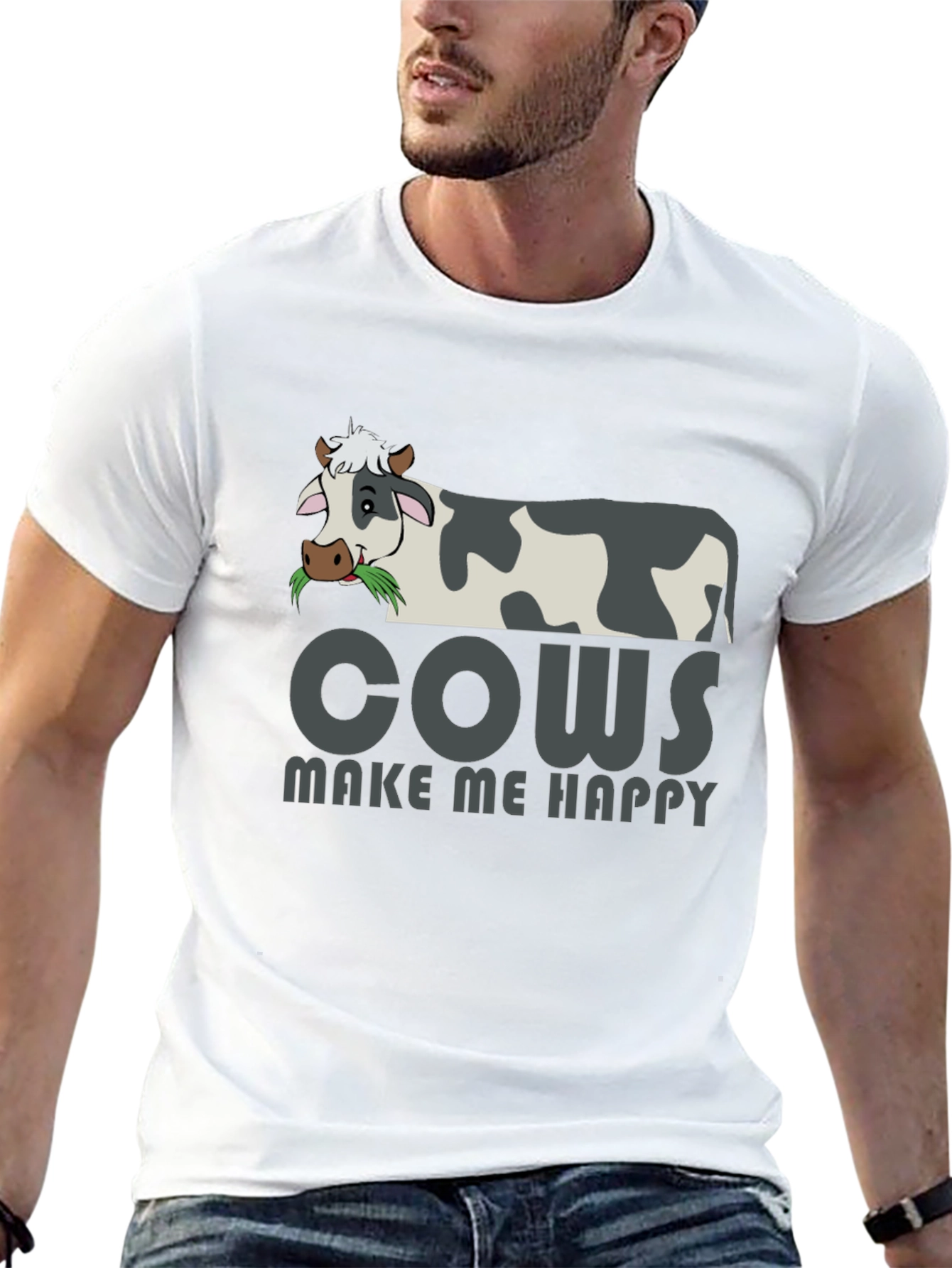 Black Cows Make Me Happy Graphic Tee view 13