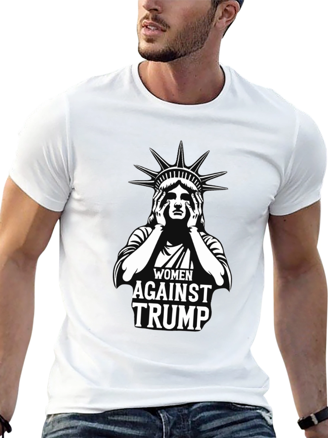 Black Women Against Trump Graphic T-Shirt view 13