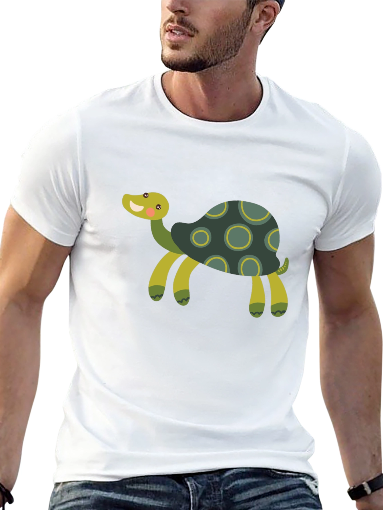 Black Cute Turtle Graphic T-Shirt view 13