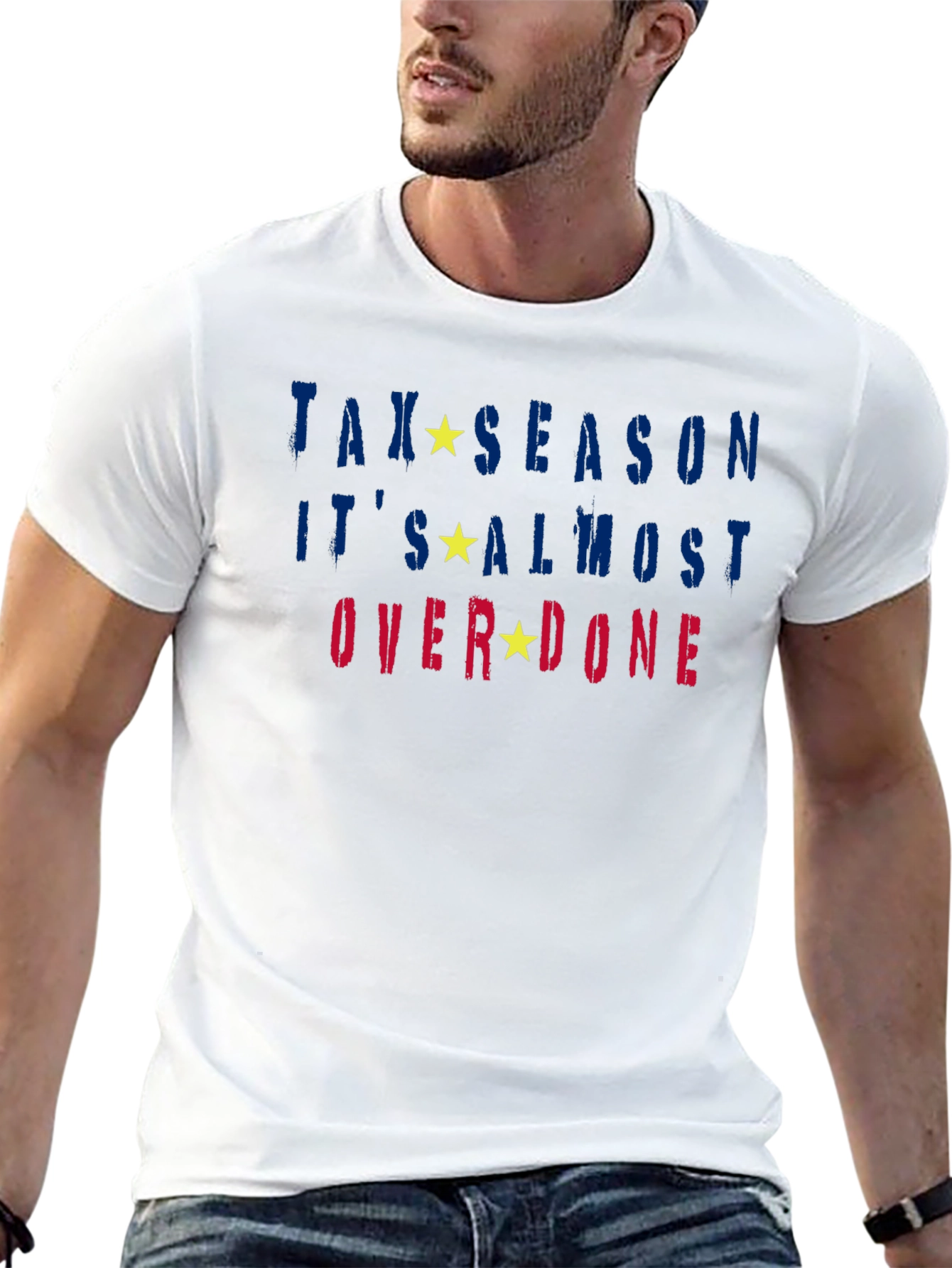 Black Tax Season Almost Over Done T-Shirt view 13