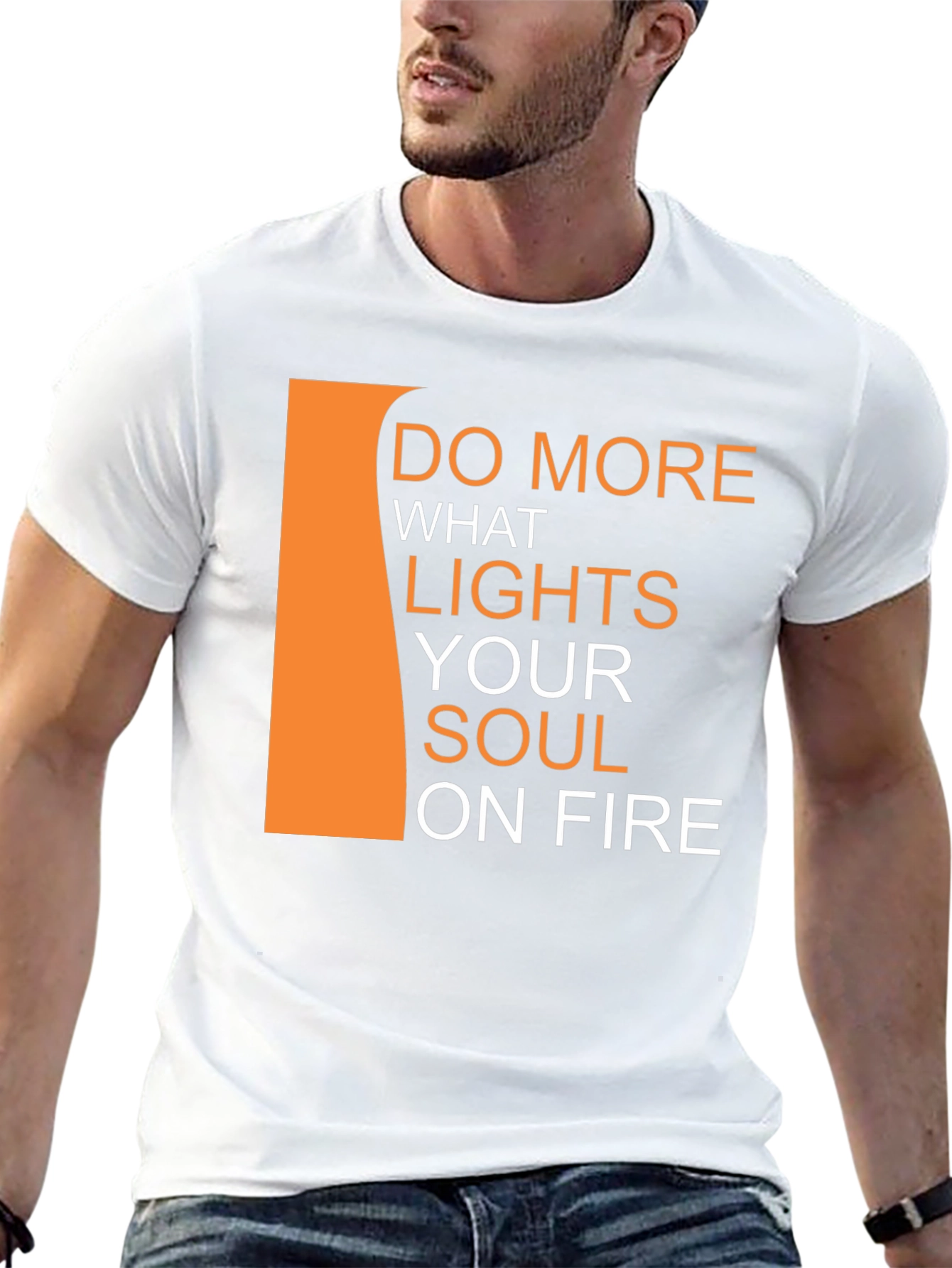 Black Inspirational Black T-Shirt - Do More What Lights Your Soul view 13