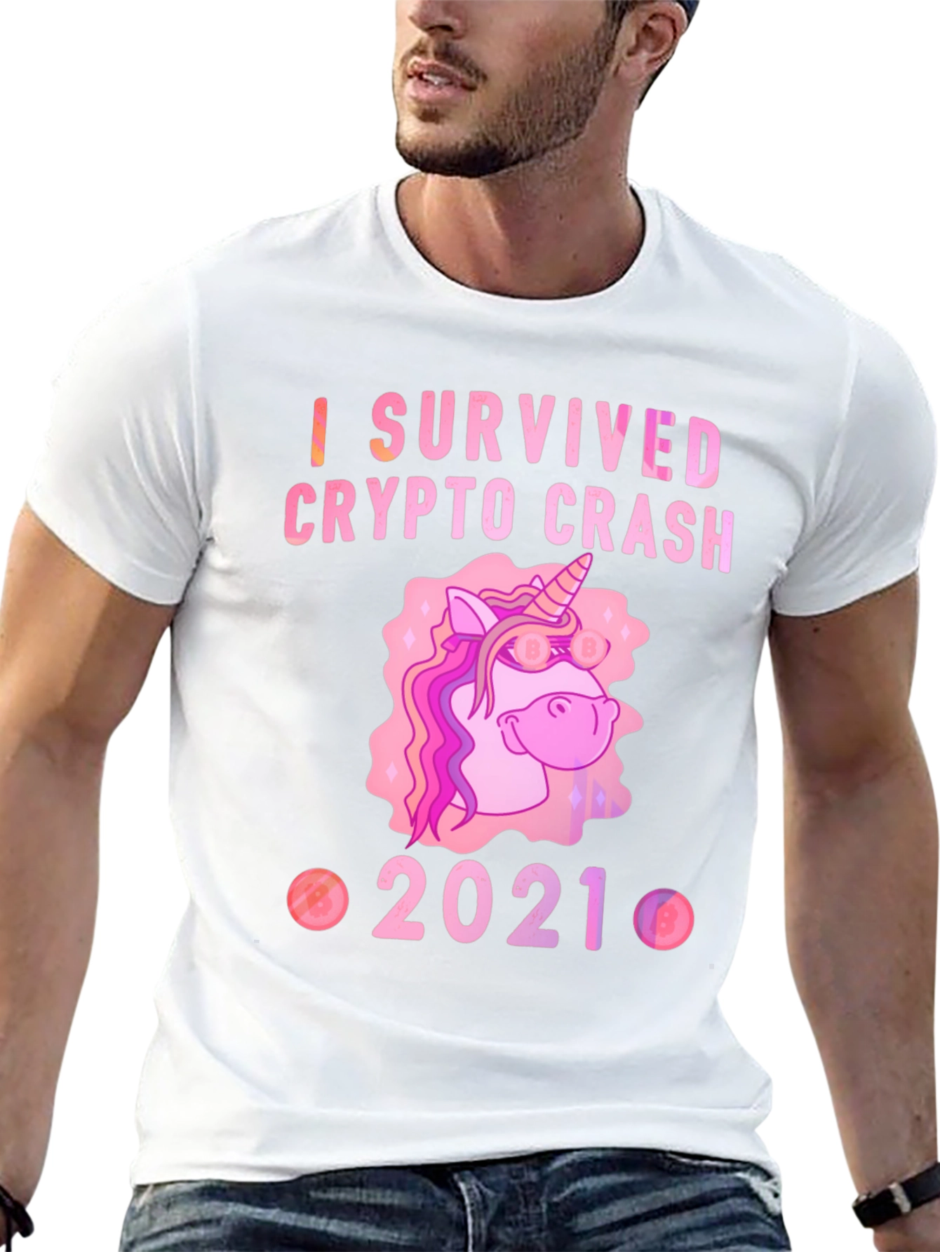 Black Crypto Crash Survivor 2021 Black T-Shirt view 13