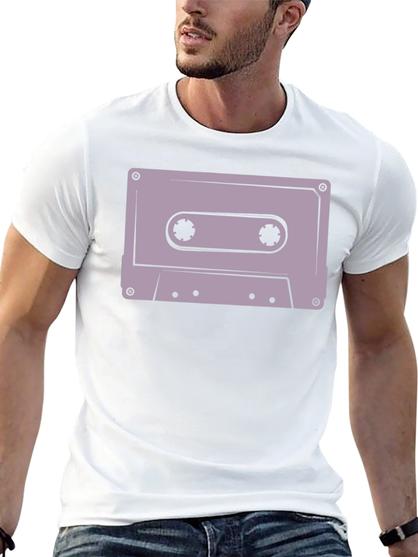 Black Retro Cassette Tape Graphic Tee - Black view 13