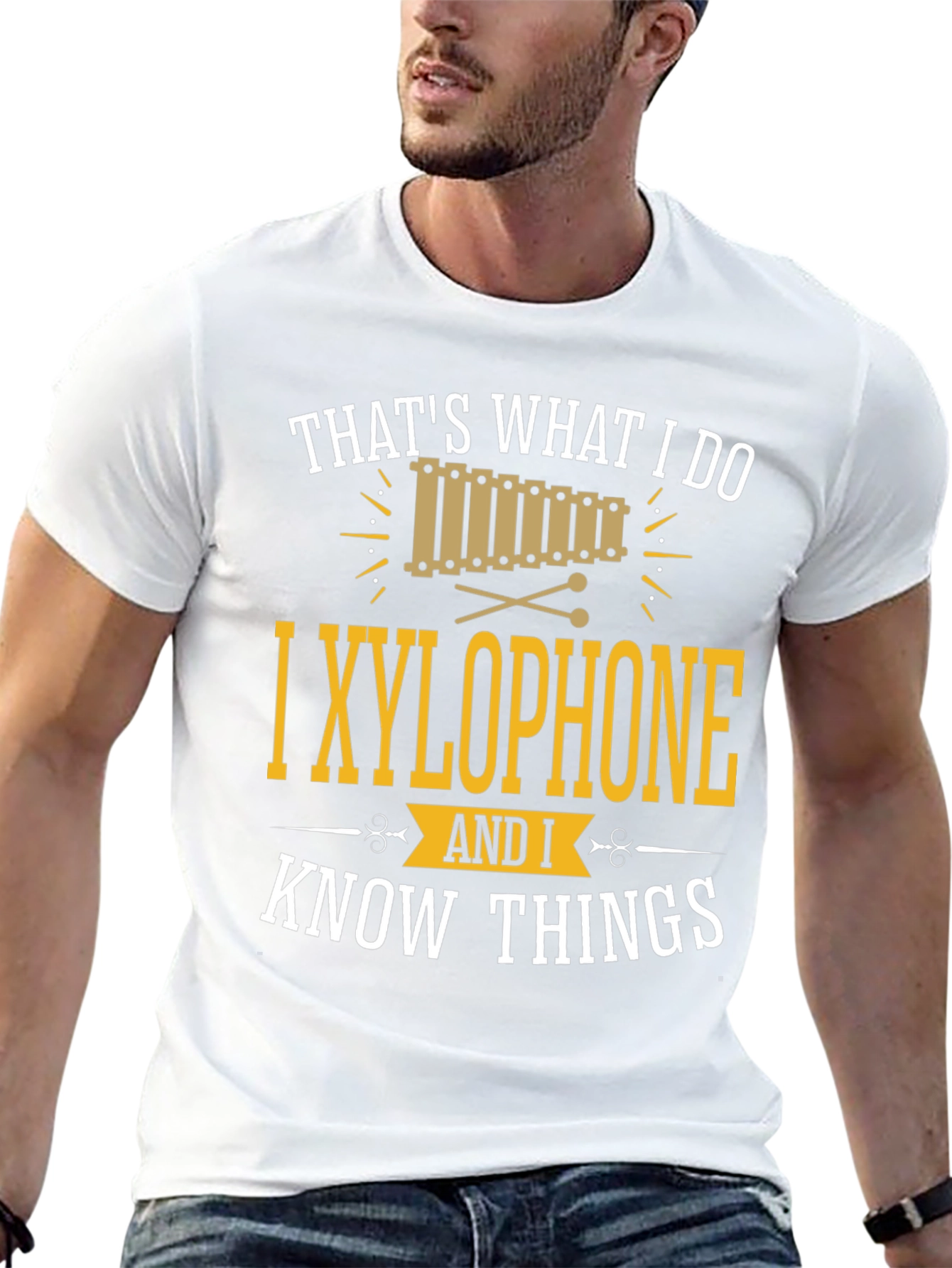 Black That's What I Do I Xylophone T-Shirt view 13