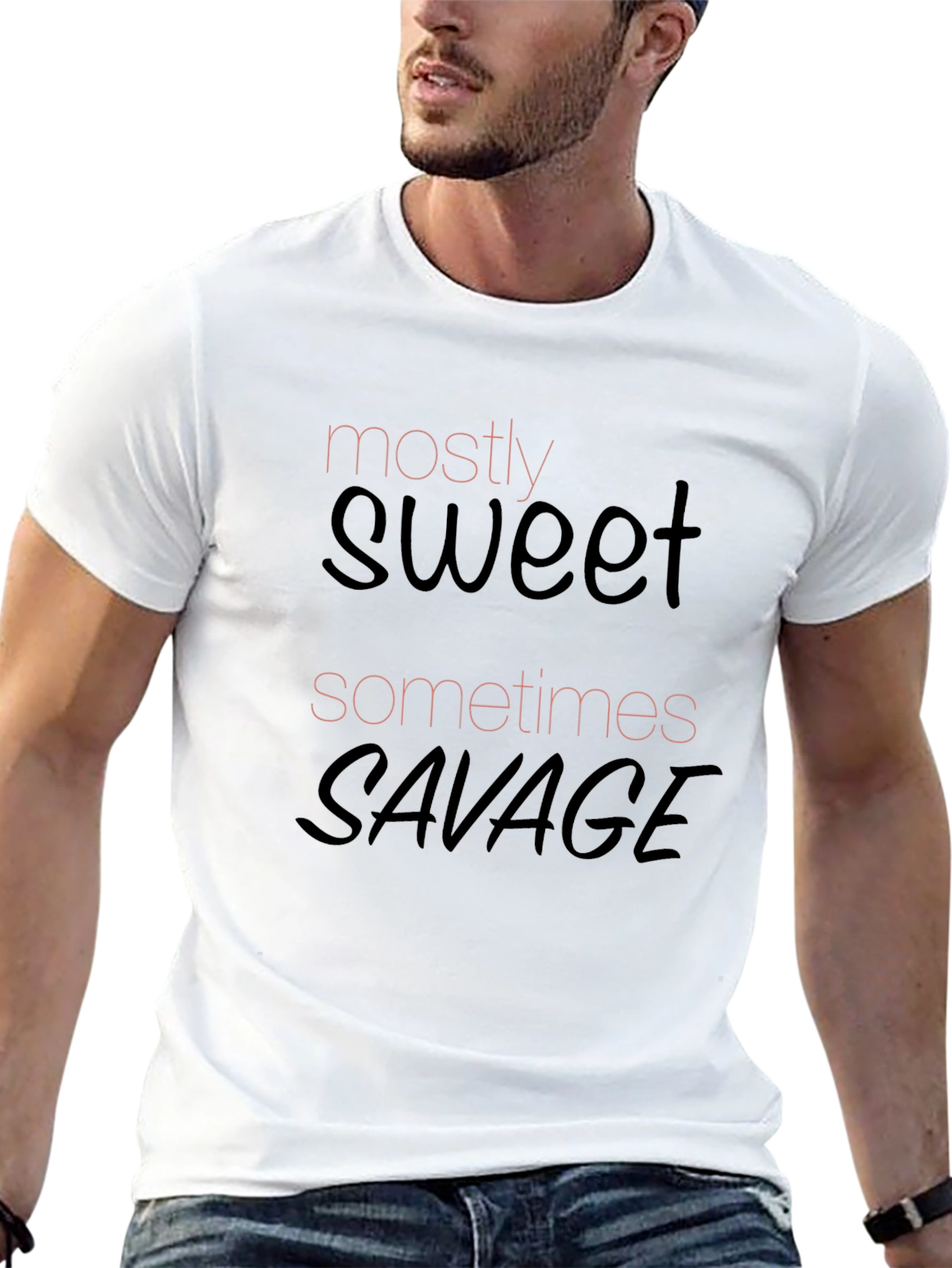 Black Sweet & Savage Graphic Tee - Black view 13