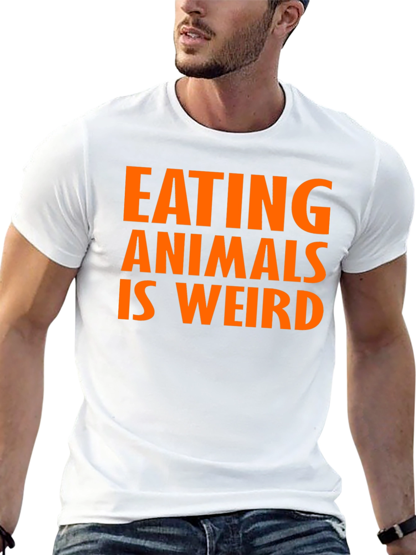Black Eating Animals is Weird - Graphic Tee view 13