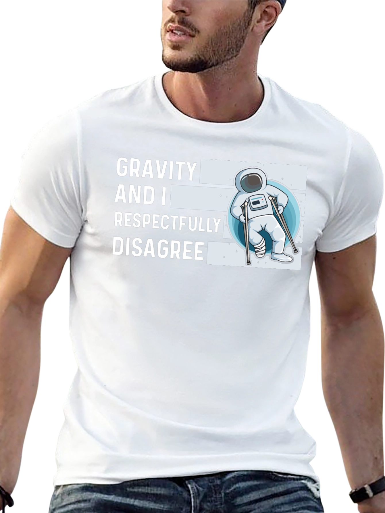 Black Gravity Disagree Graphic Tee view 13