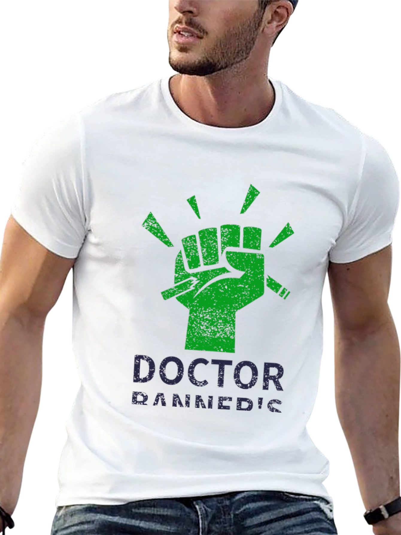 Black Doctor Rannedic Novelty T-Shirt view 13