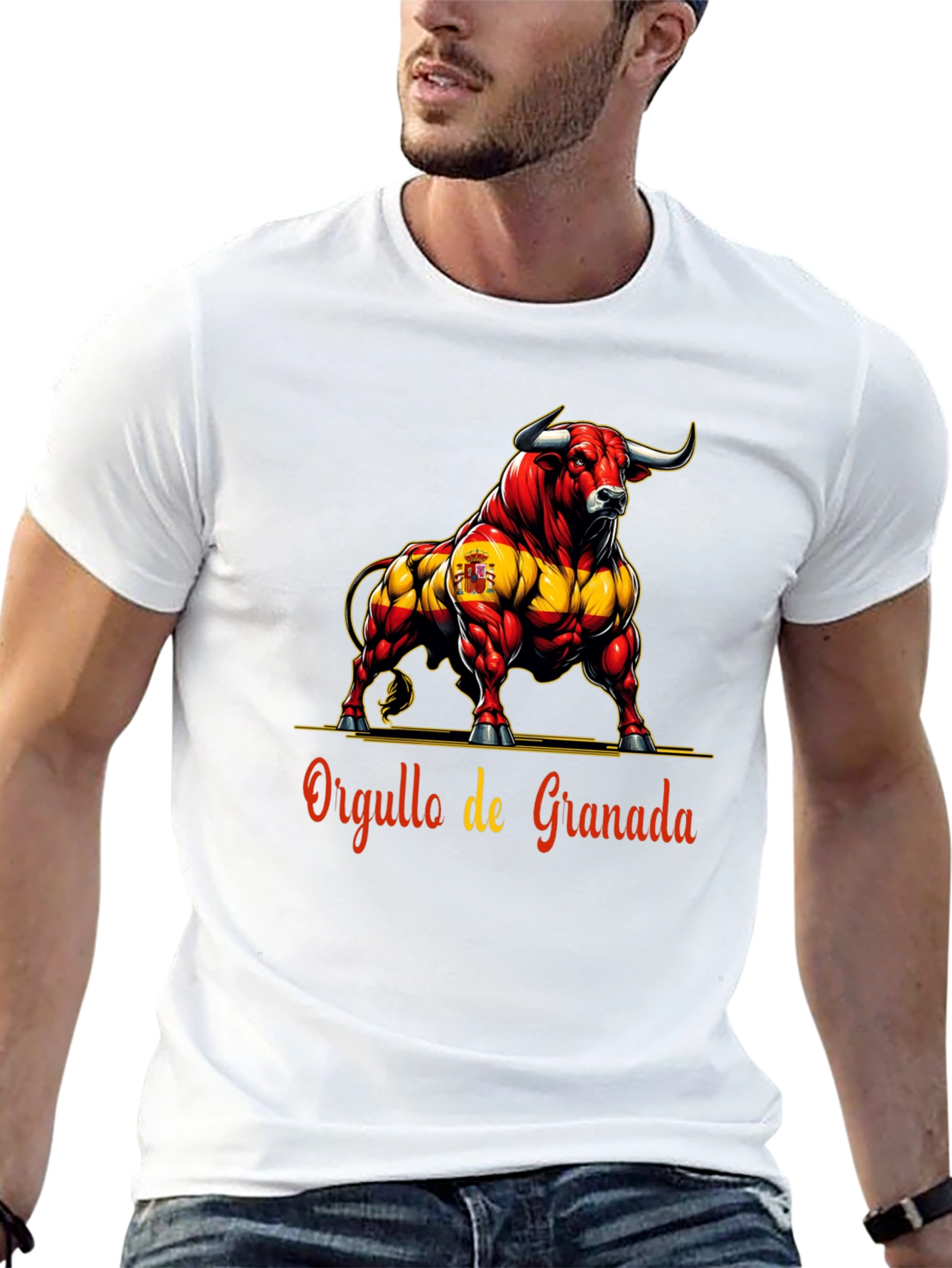 Black Granada Pride Bull Graphic Tee - Bold Spanish Style view 13
